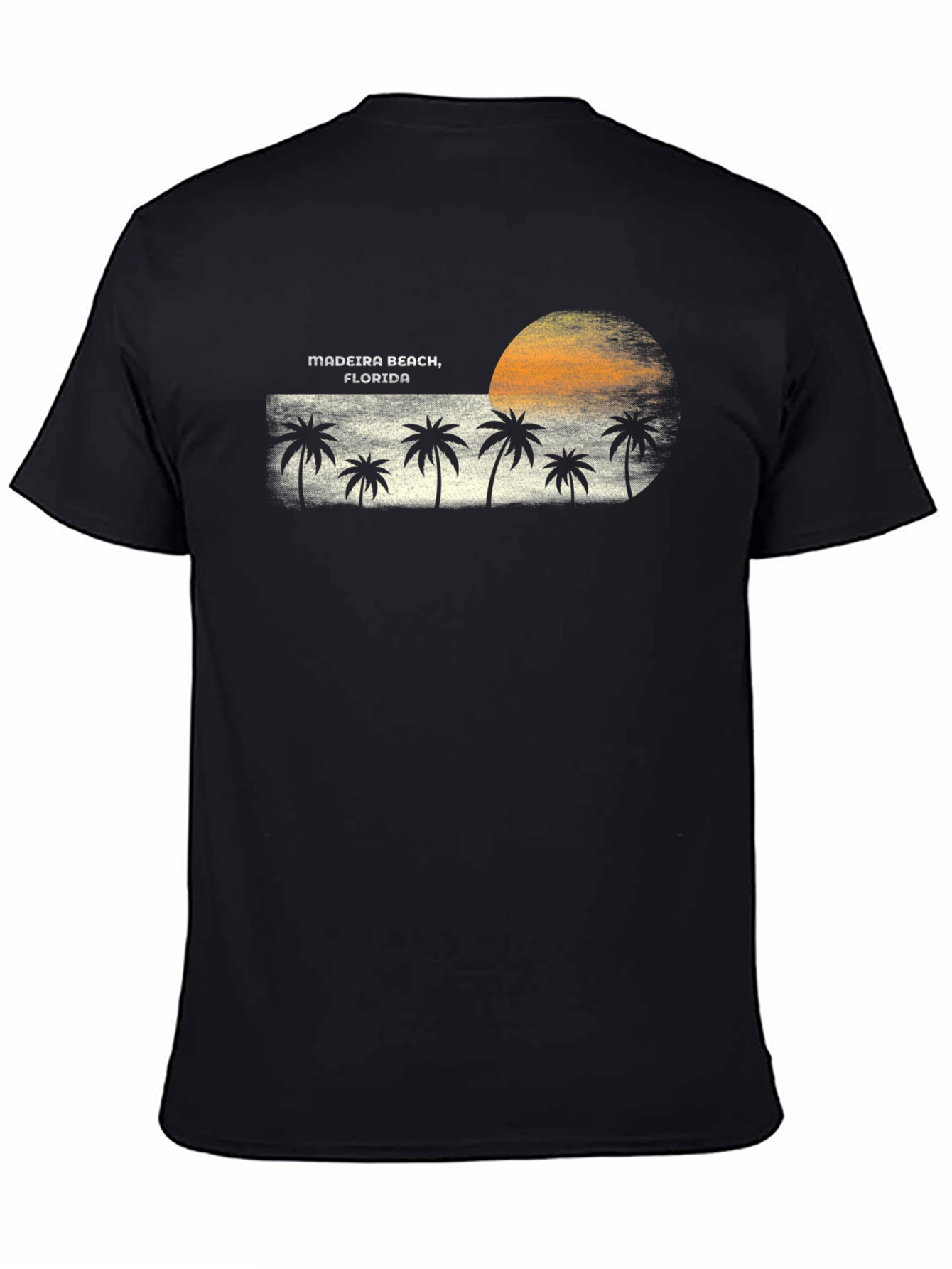 Madeira Beach Florida Palm Tree Sunset Graphic T-Shirt