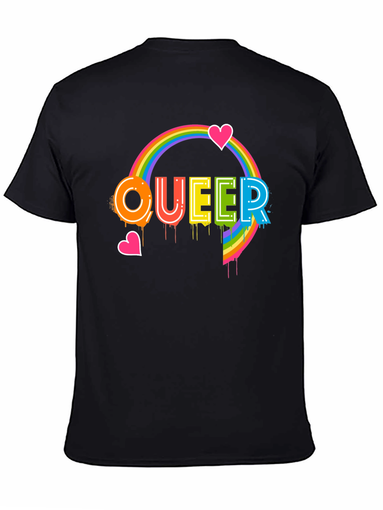 Queer Pride Rainbow Heart T-Shirt