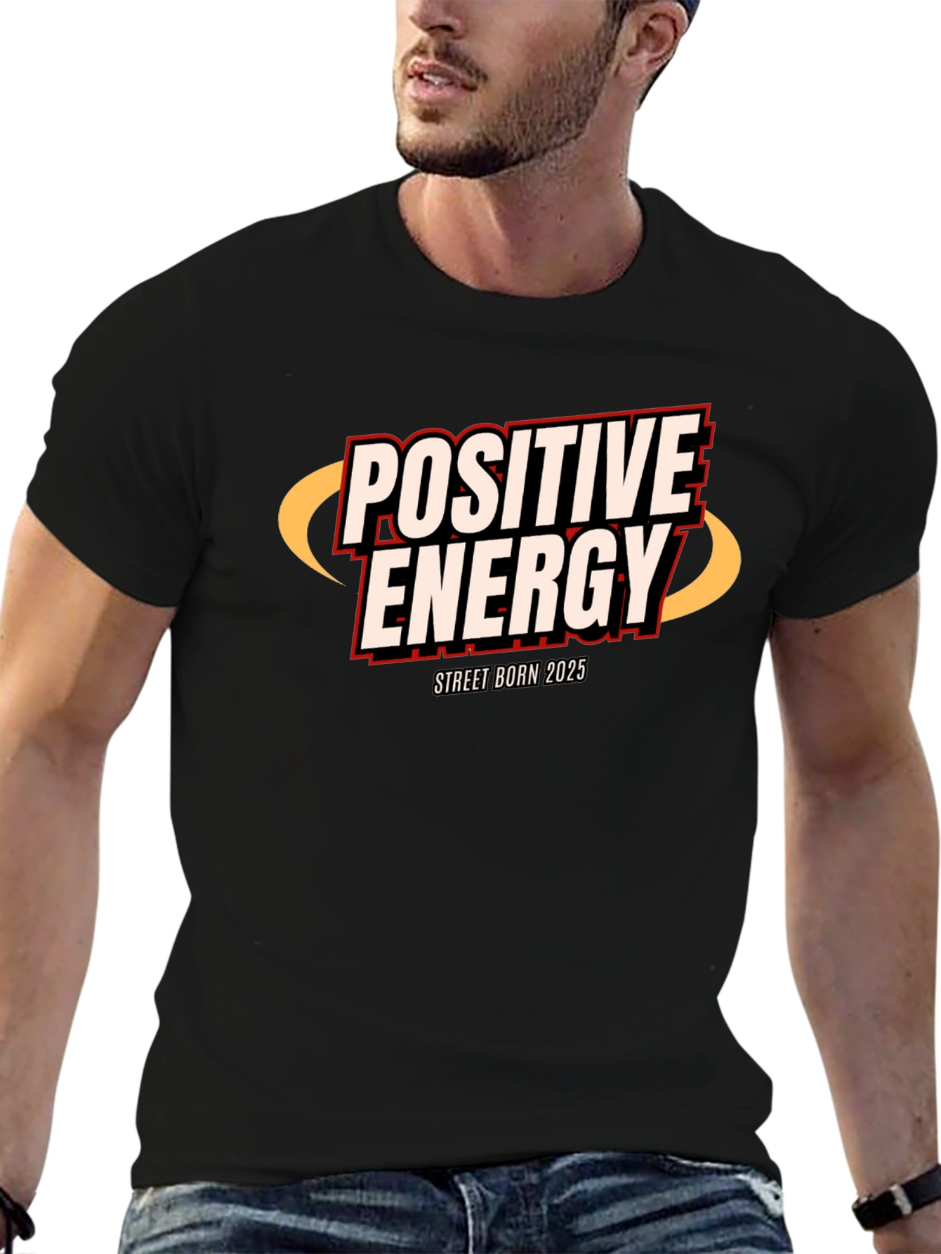 Positive Energy Street Born 2025 Black T-Shirt
