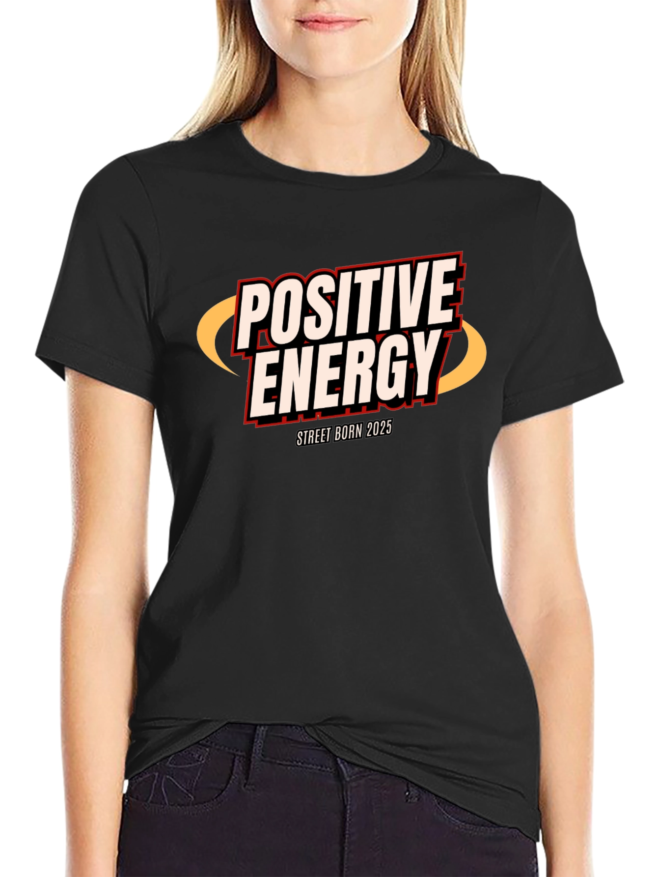 Positive Energy Street Born 2025 Black T-Shirt