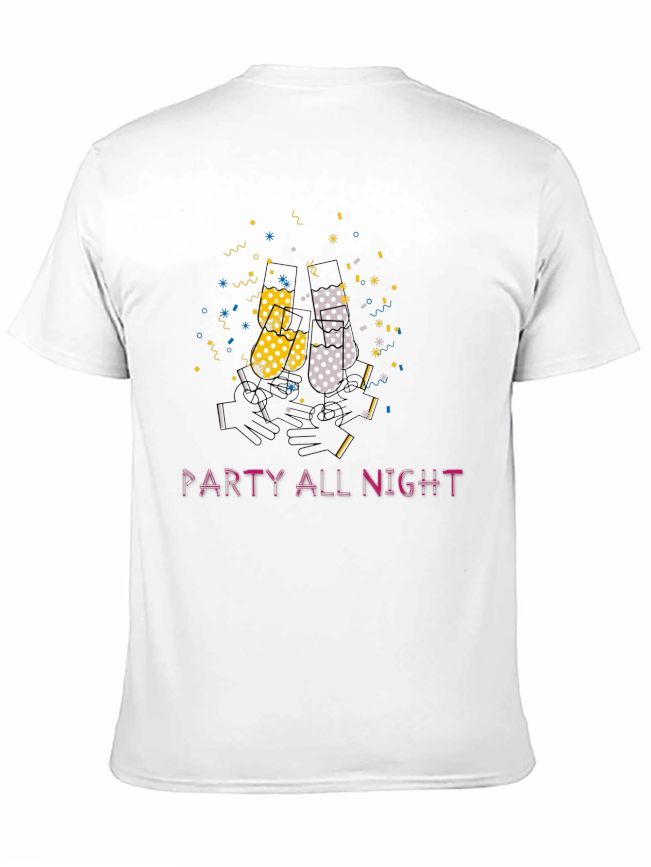 Party All Night Graphic Tee - Black