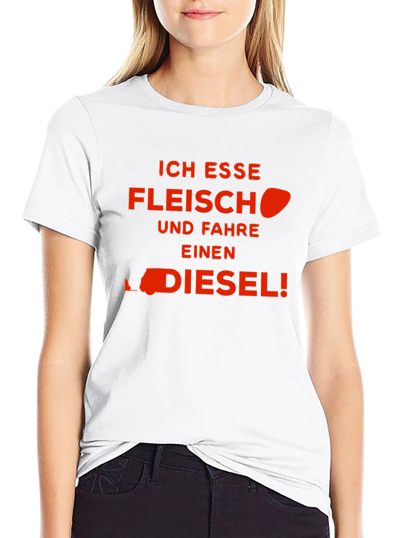 Ich Esse Fleisch Und Fahre Einen Diesel! T-Shirt