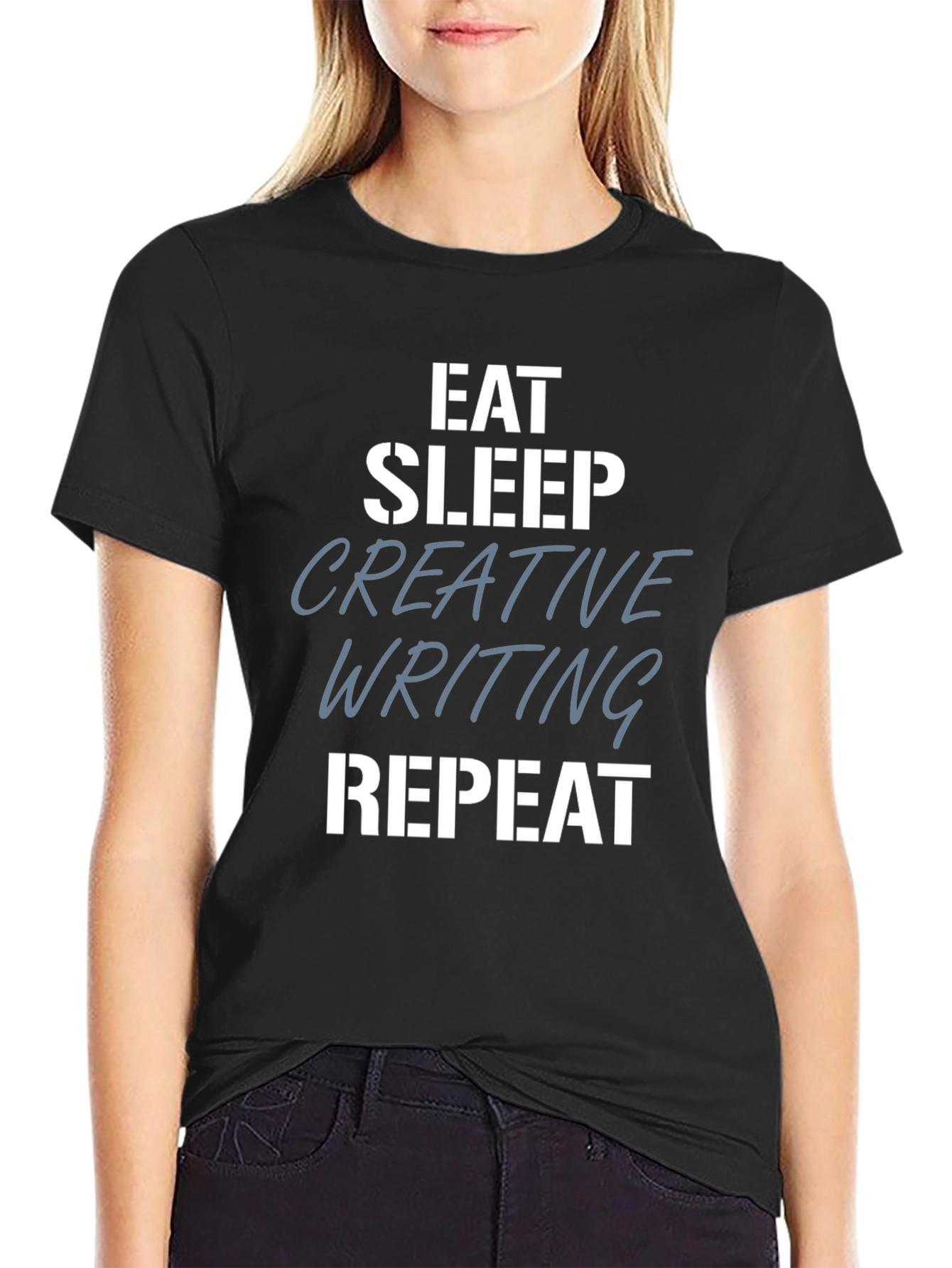 Eat Sleep Creative Writing Repeat T-Shirt