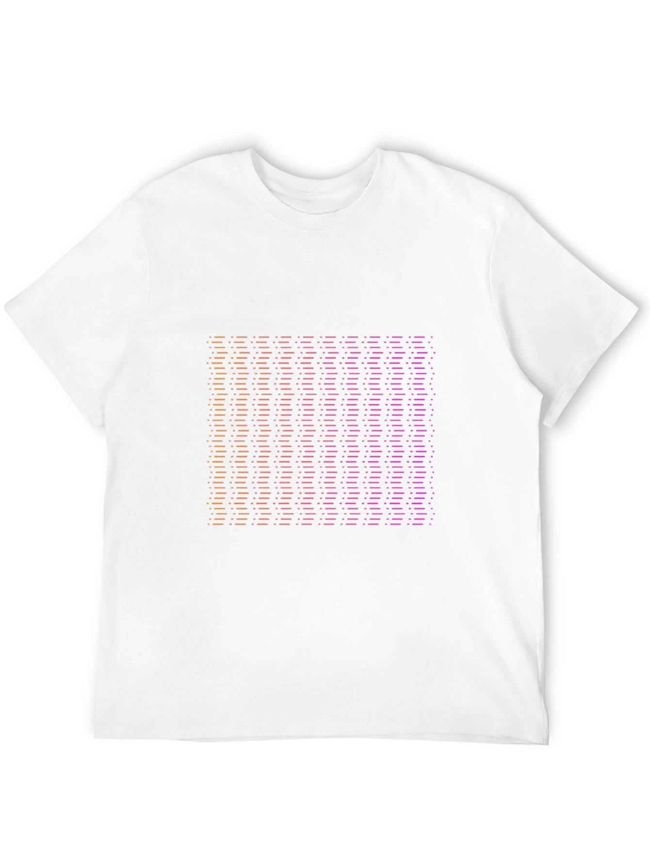 Gradient Striped Graphic Tee - Modern Black T-Shirt