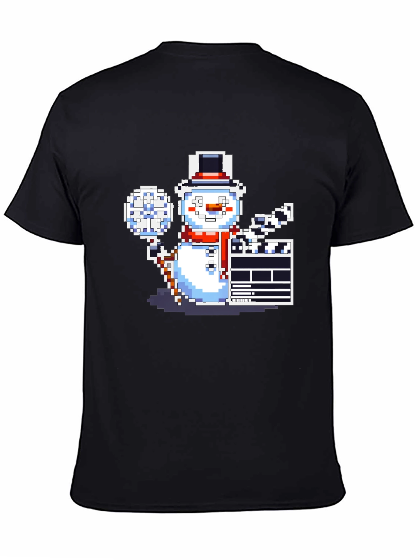 Pixel Snowman Filmmaker T-Shirt