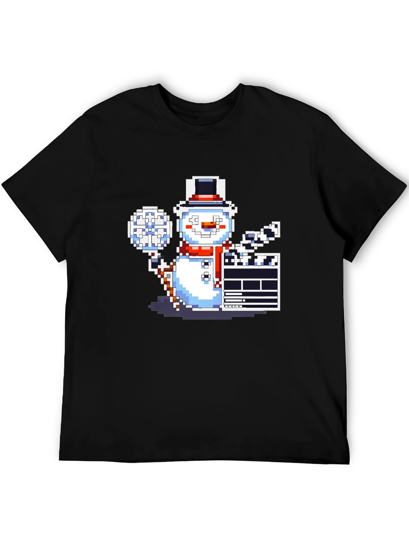 Pixel Snowman Filmmaker T-Shirt