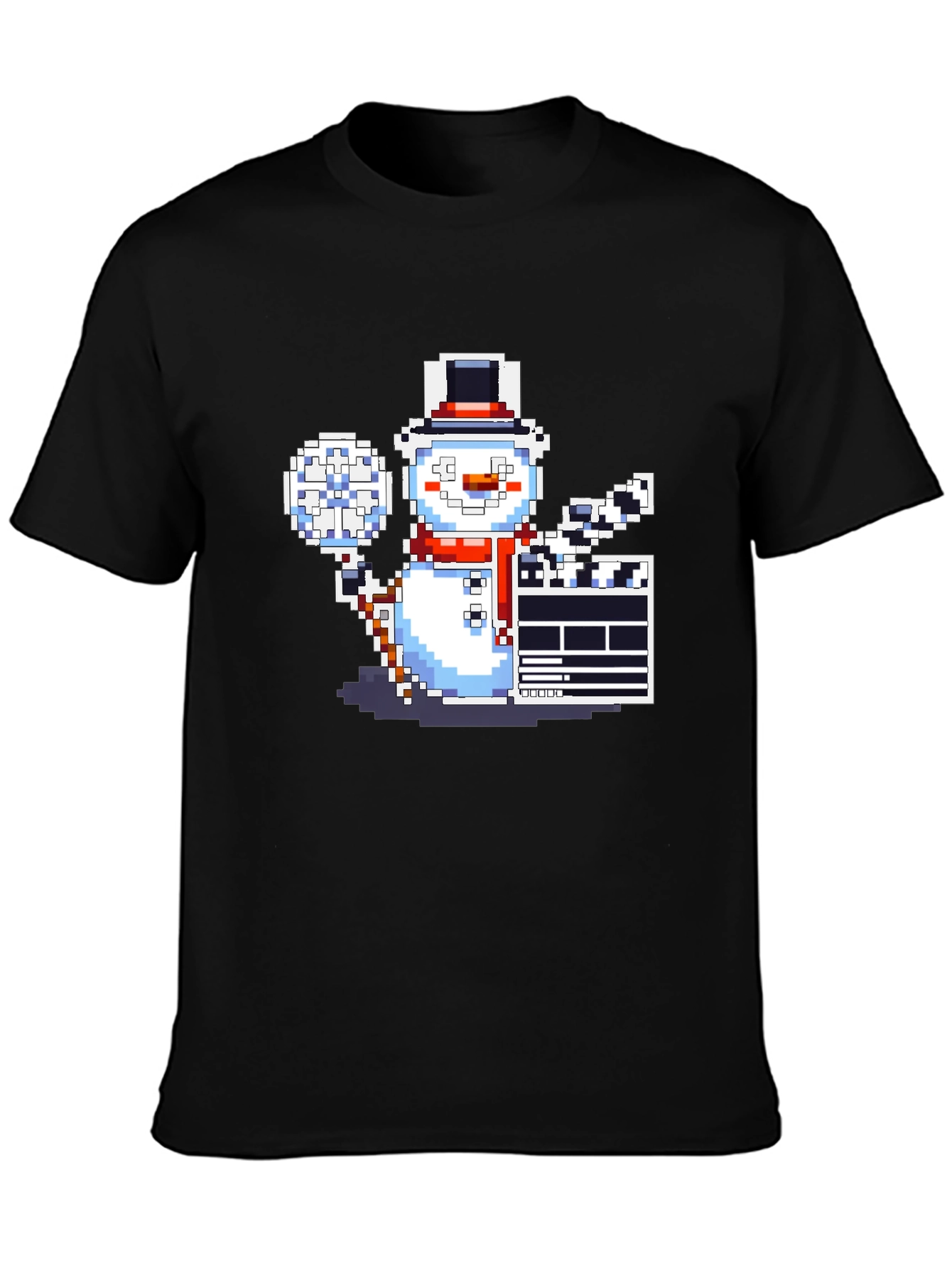 Pixel Snowman Filmmaker T-Shirt