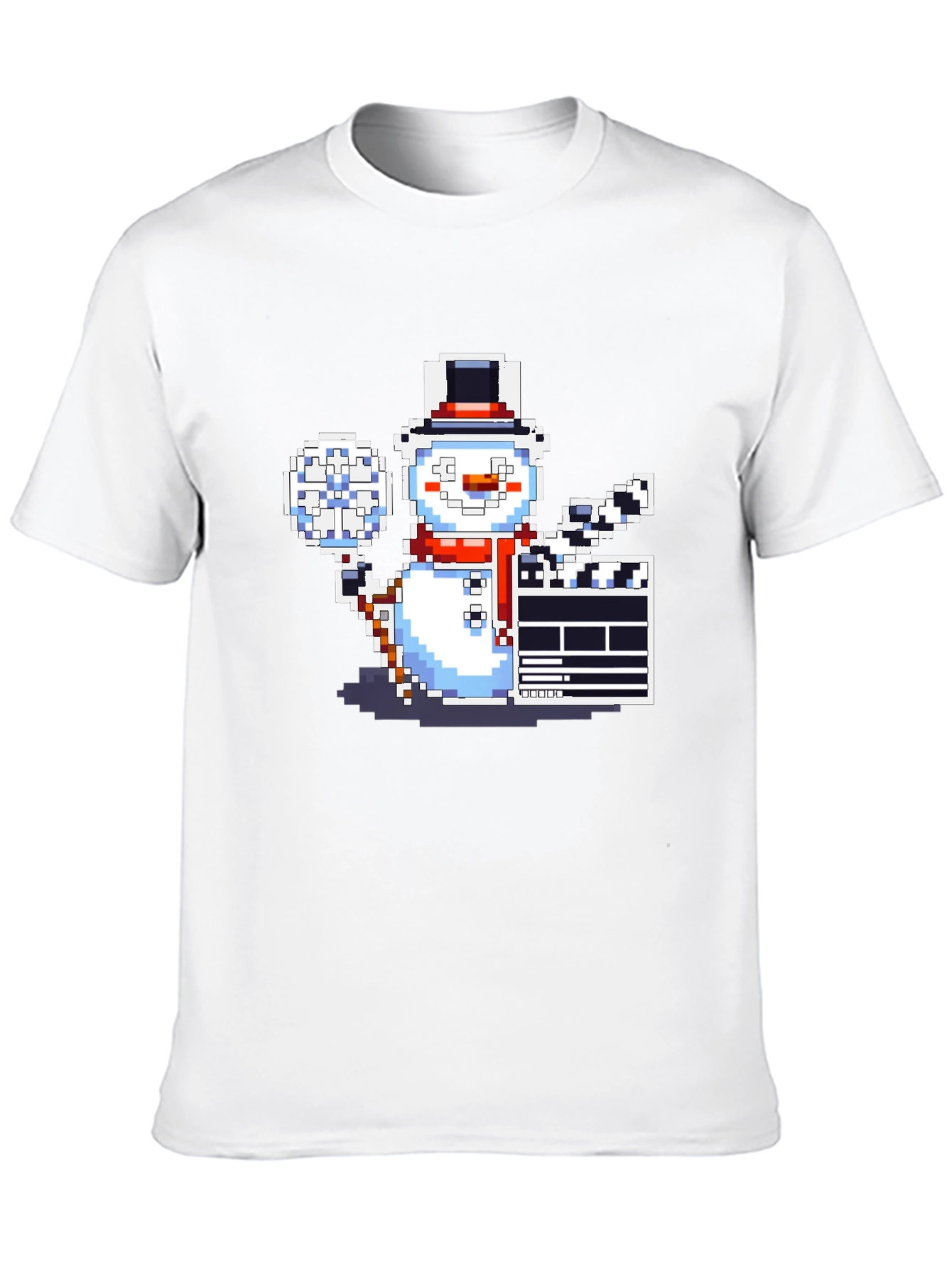 Pixel Snowman Filmmaker T-Shirt