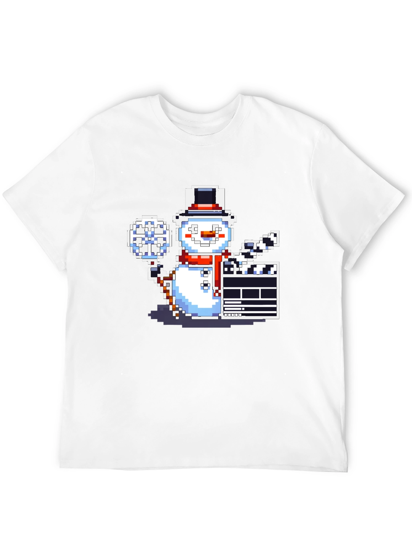 Pixel Snowman Filmmaker T-Shirt
