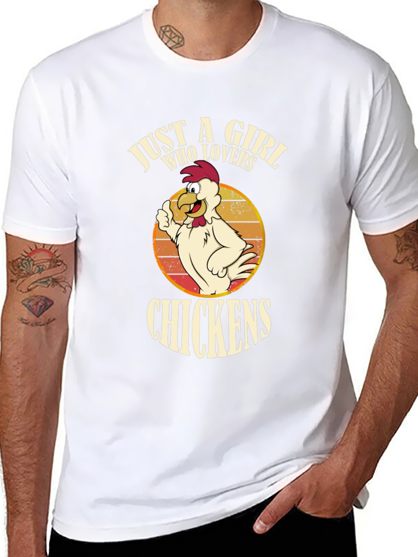 Just A Girl Who Loves Chickens Graphic Tee
