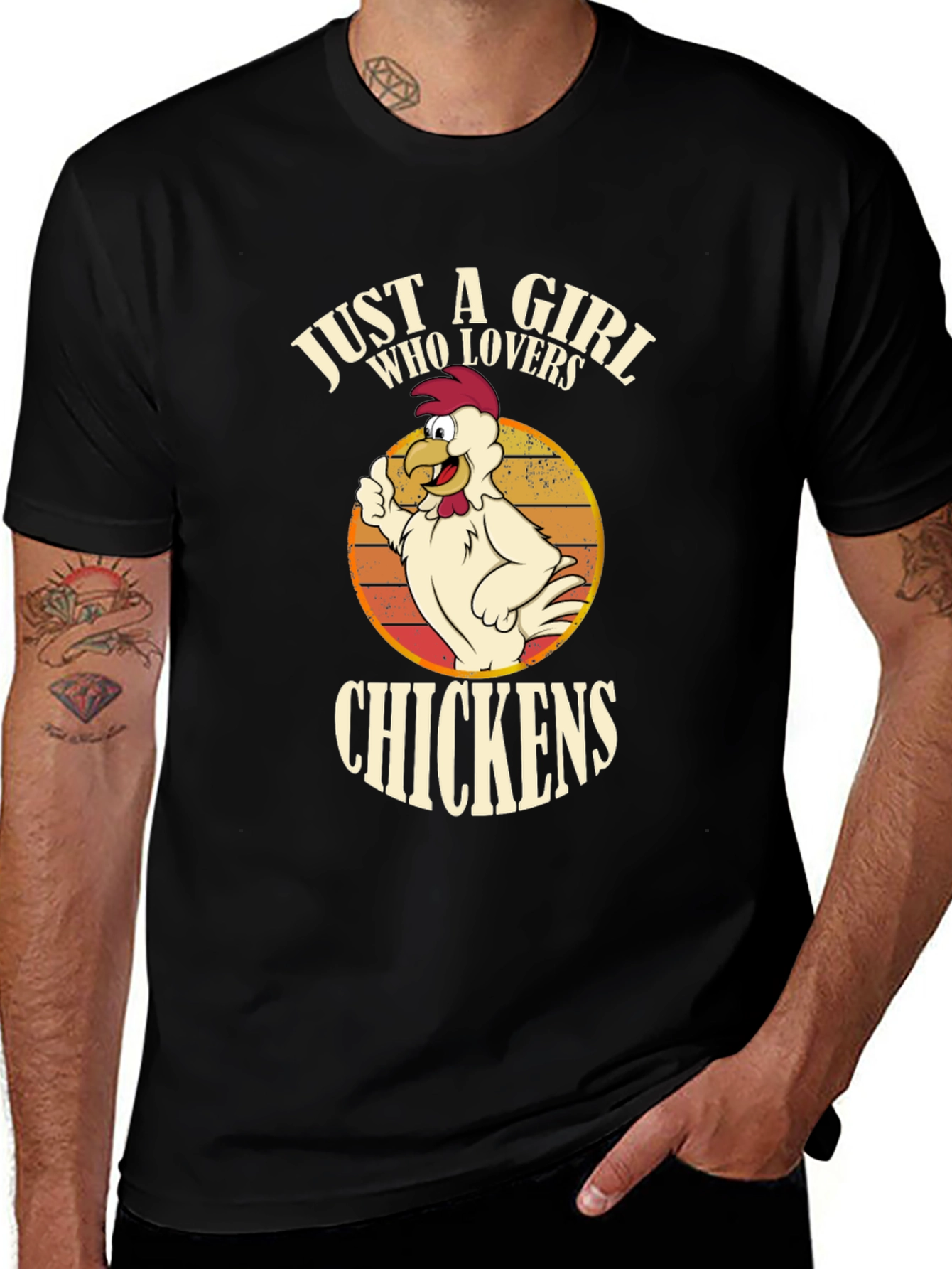 Just A Girl Who Loves Chickens Graphic Tee