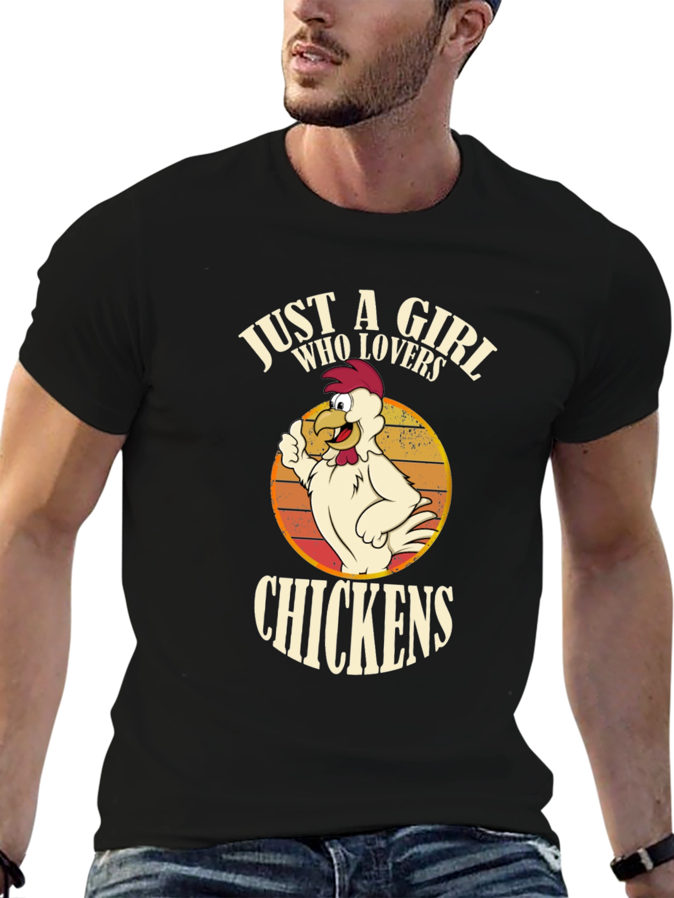 Just A Girl Who Loves Chickens Graphic Tee