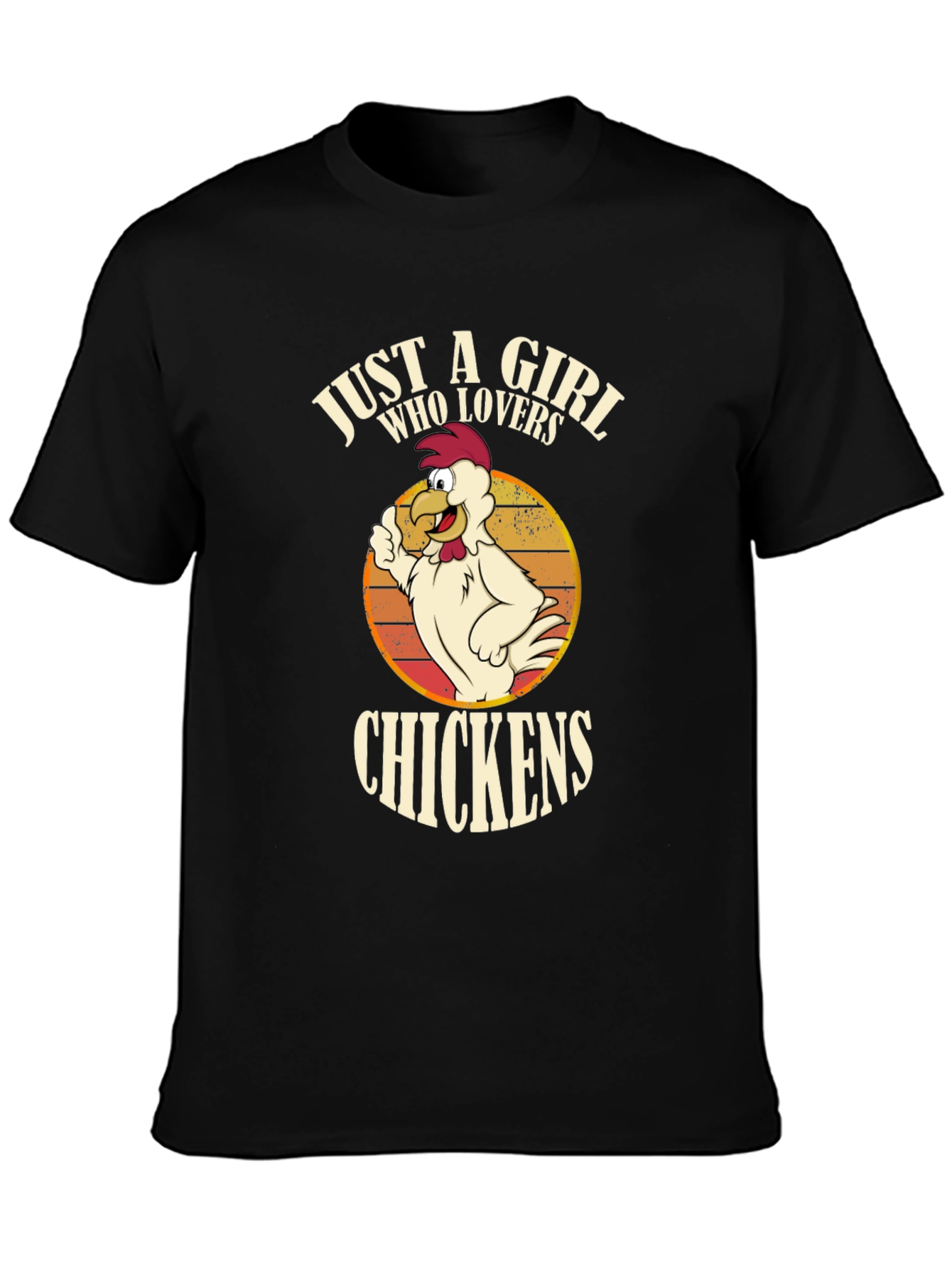 Just A Girl Who Loves Chickens Graphic Tee