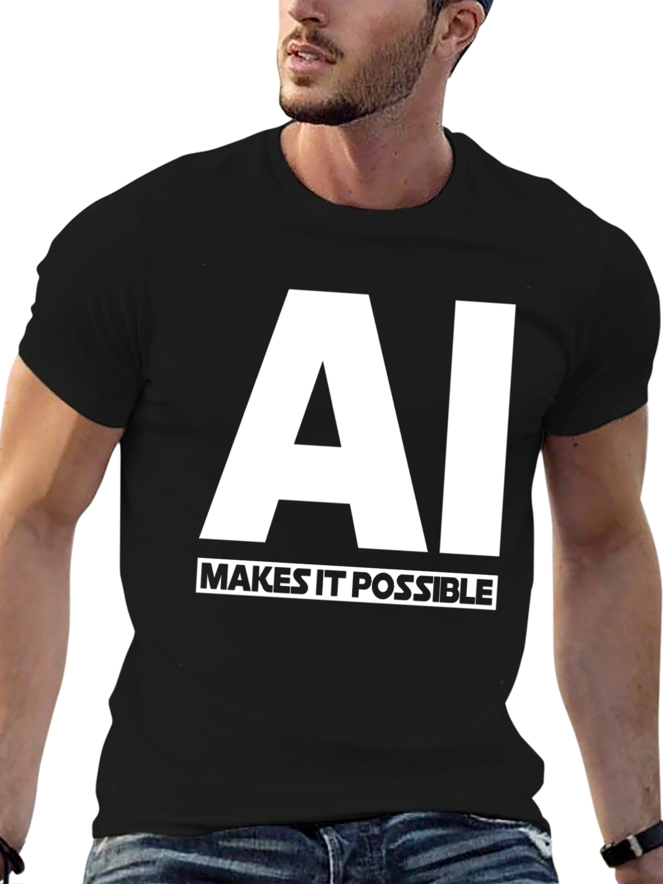 AI Makes It Possible Black T-Shirt