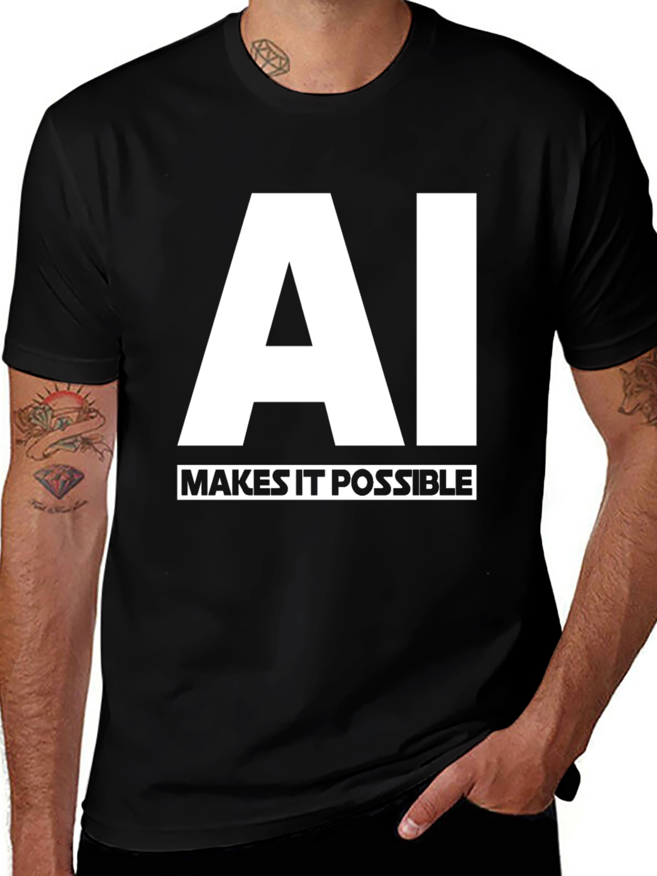AI Makes It Possible Black T-Shirt