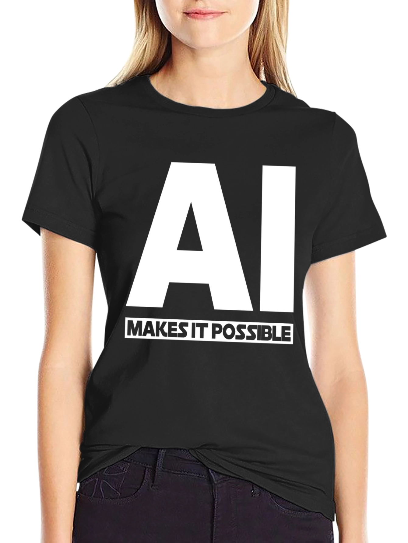 AI Makes It Possible Black T-Shirt