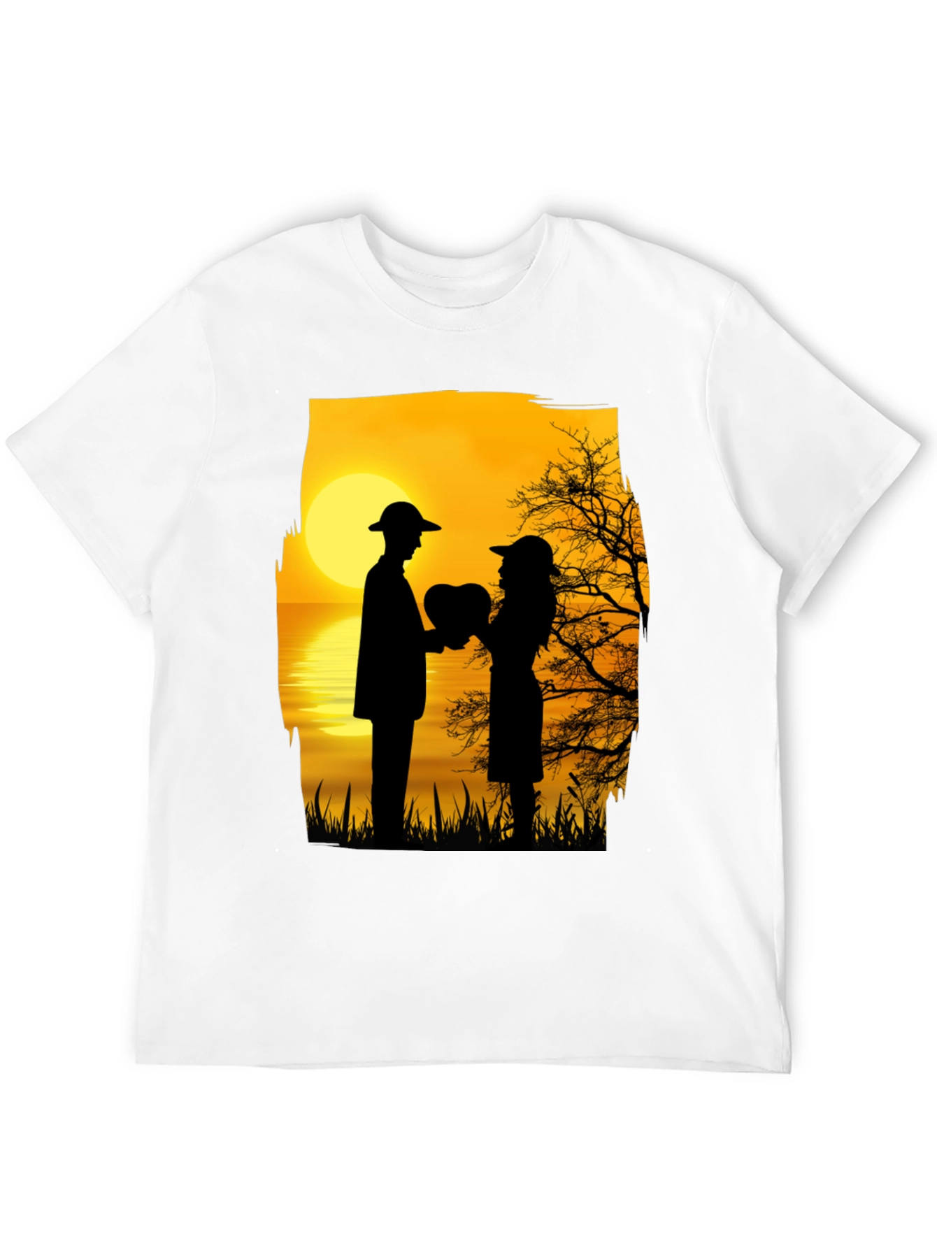 Romantic Sunset Silhouette T-Shirt