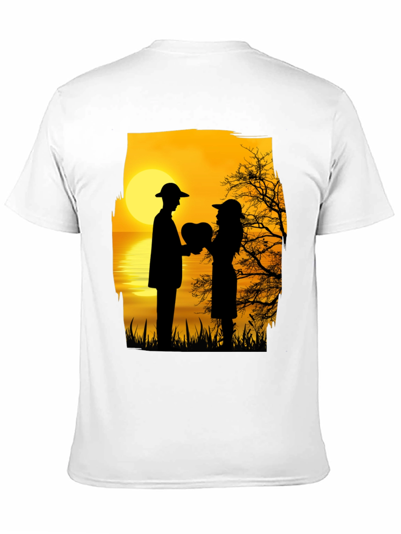 Romantic Sunset Silhouette T-Shirt