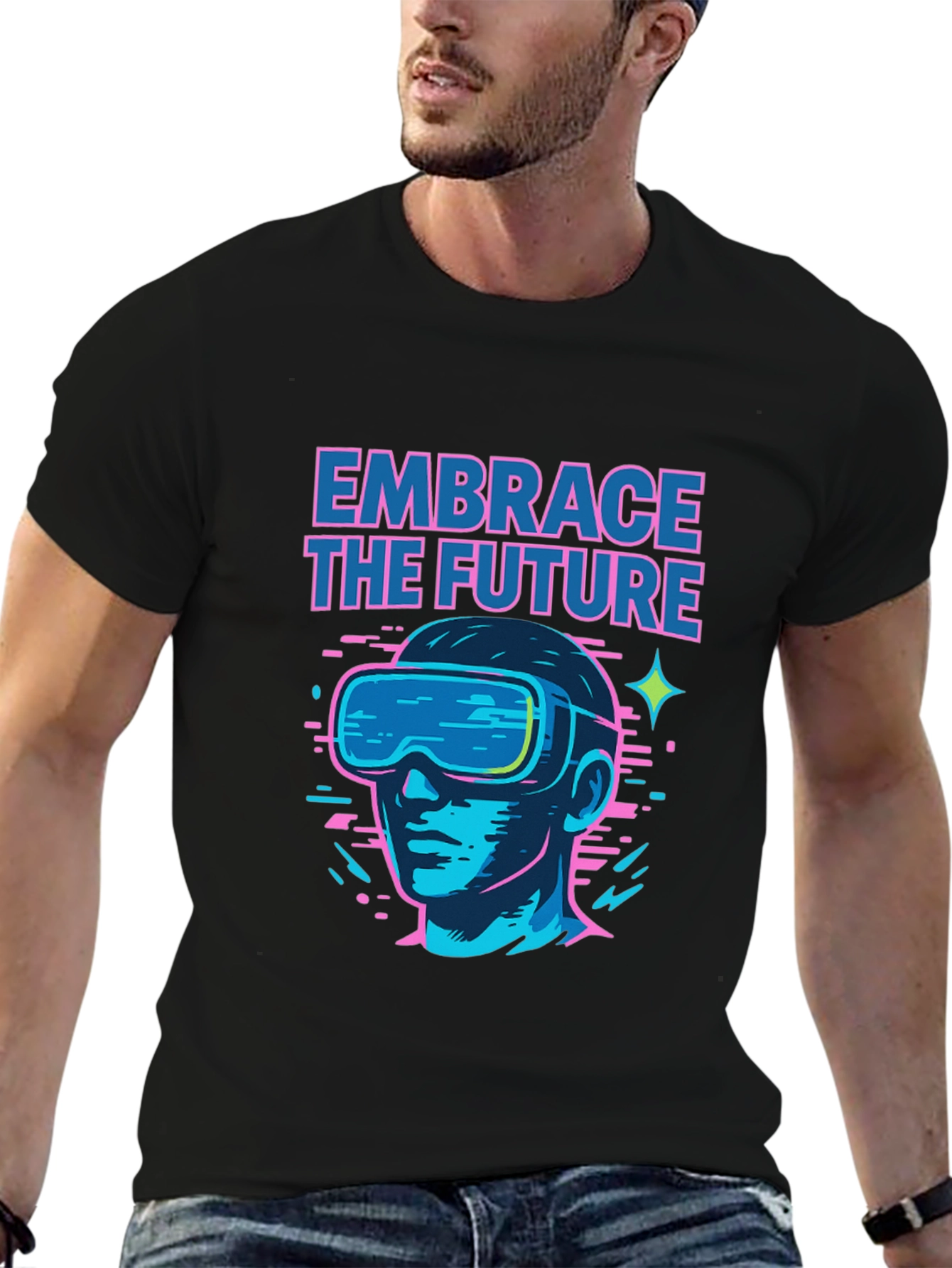 Embrace the Future Graphic Tee - VR Ready