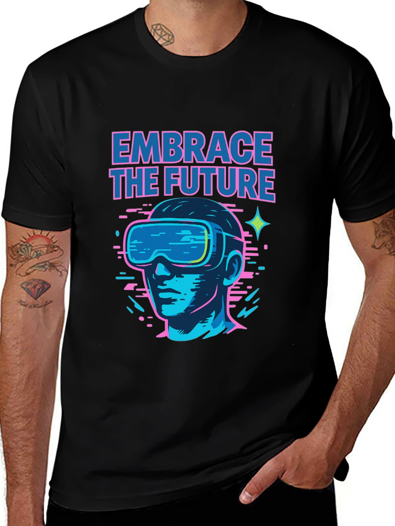 Embrace the Future Graphic Tee - VR Ready