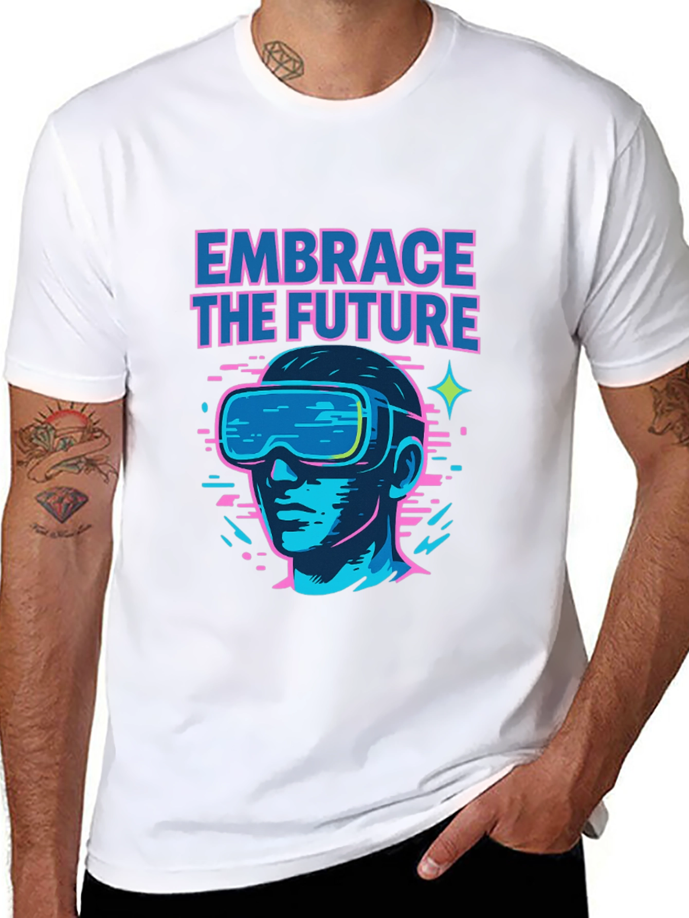 Embrace the Future Graphic Tee - VR Ready