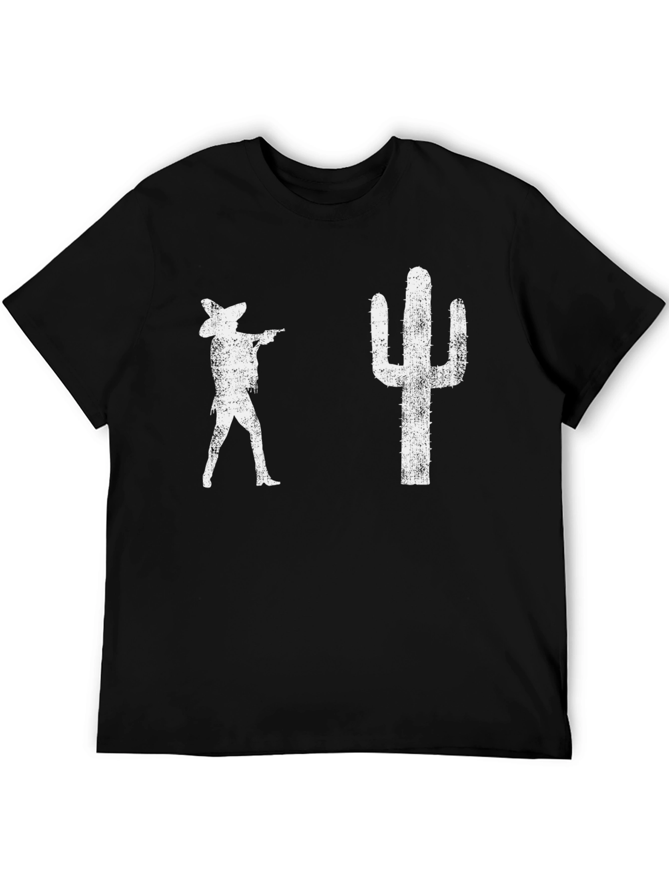 Retro Western Graphic Tee - Cactus Cowboy