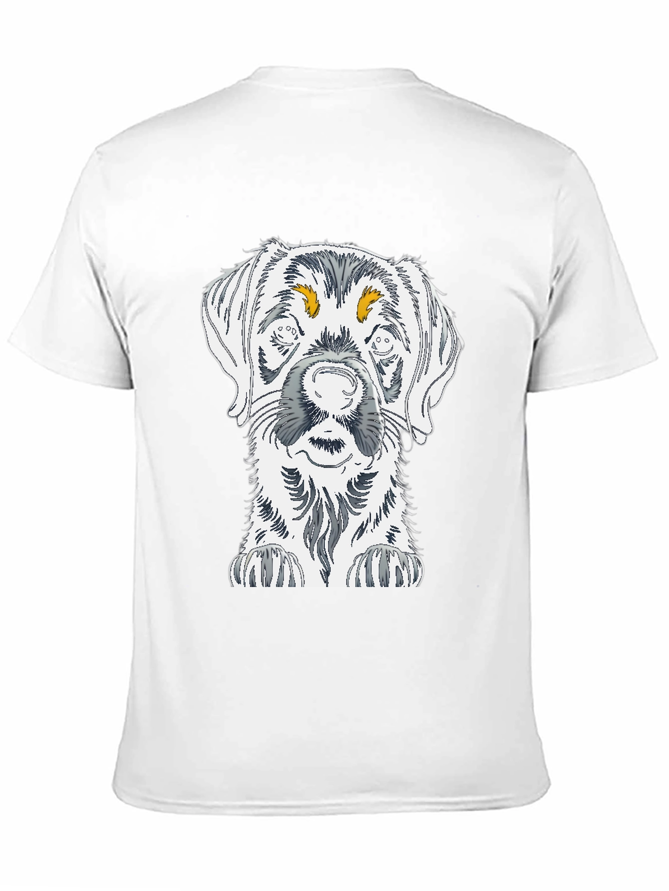 Dog Sketch Graphic Tee - Unisex Cotton T-Shirt