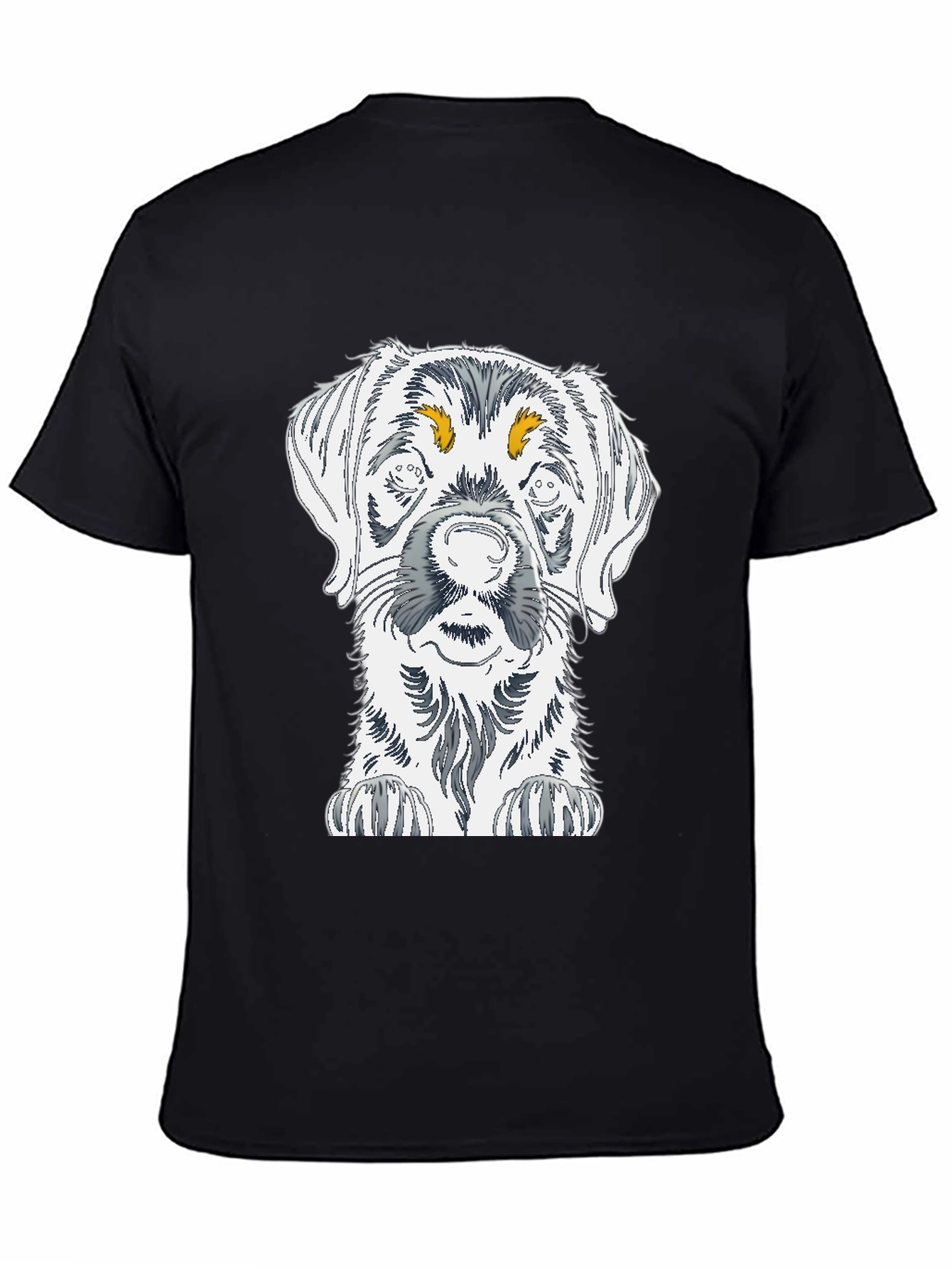 Dog Sketch Graphic Tee - Unisex Cotton T-Shirt
