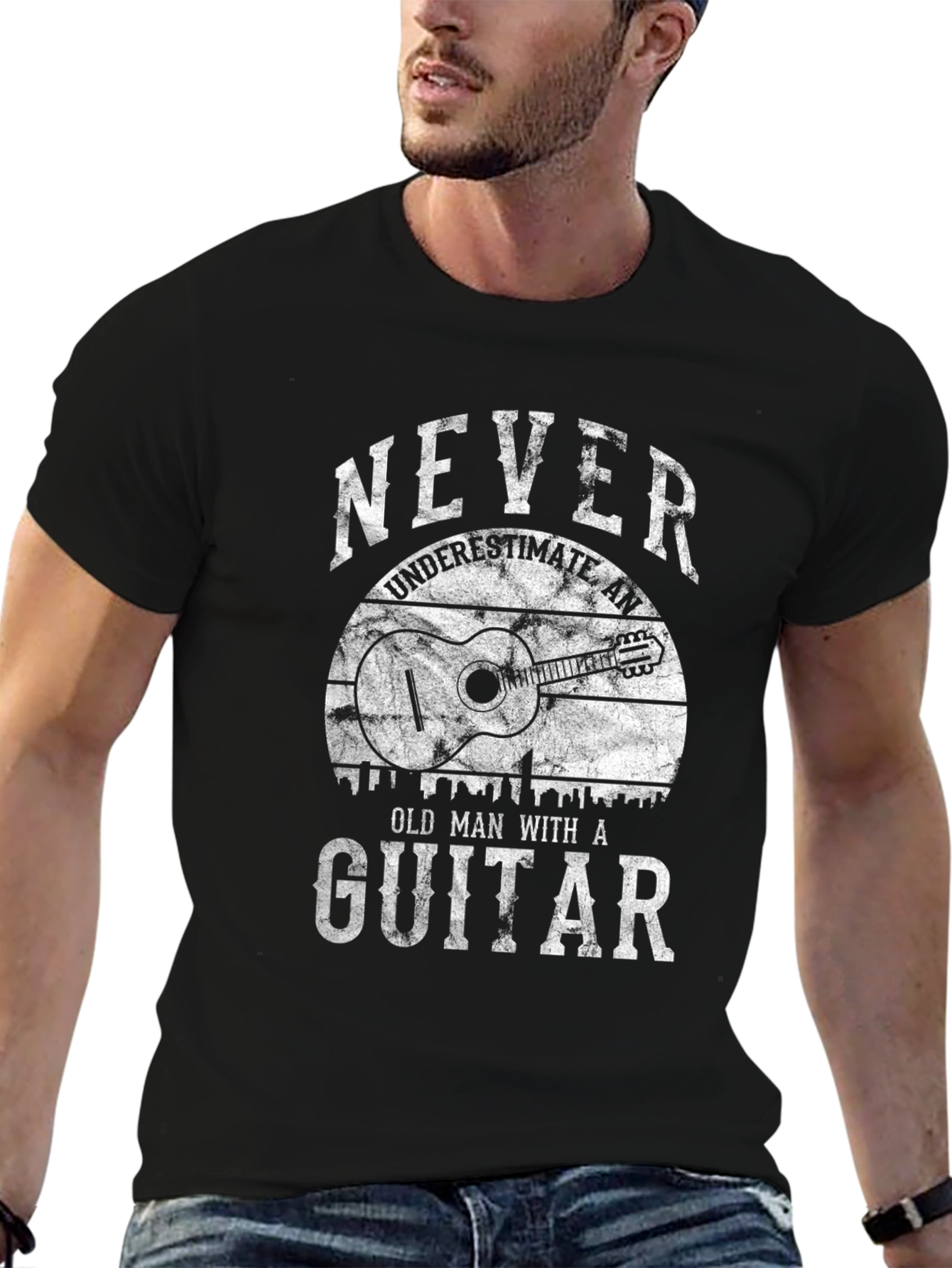 Never Underestimate Guitar T-Shirt