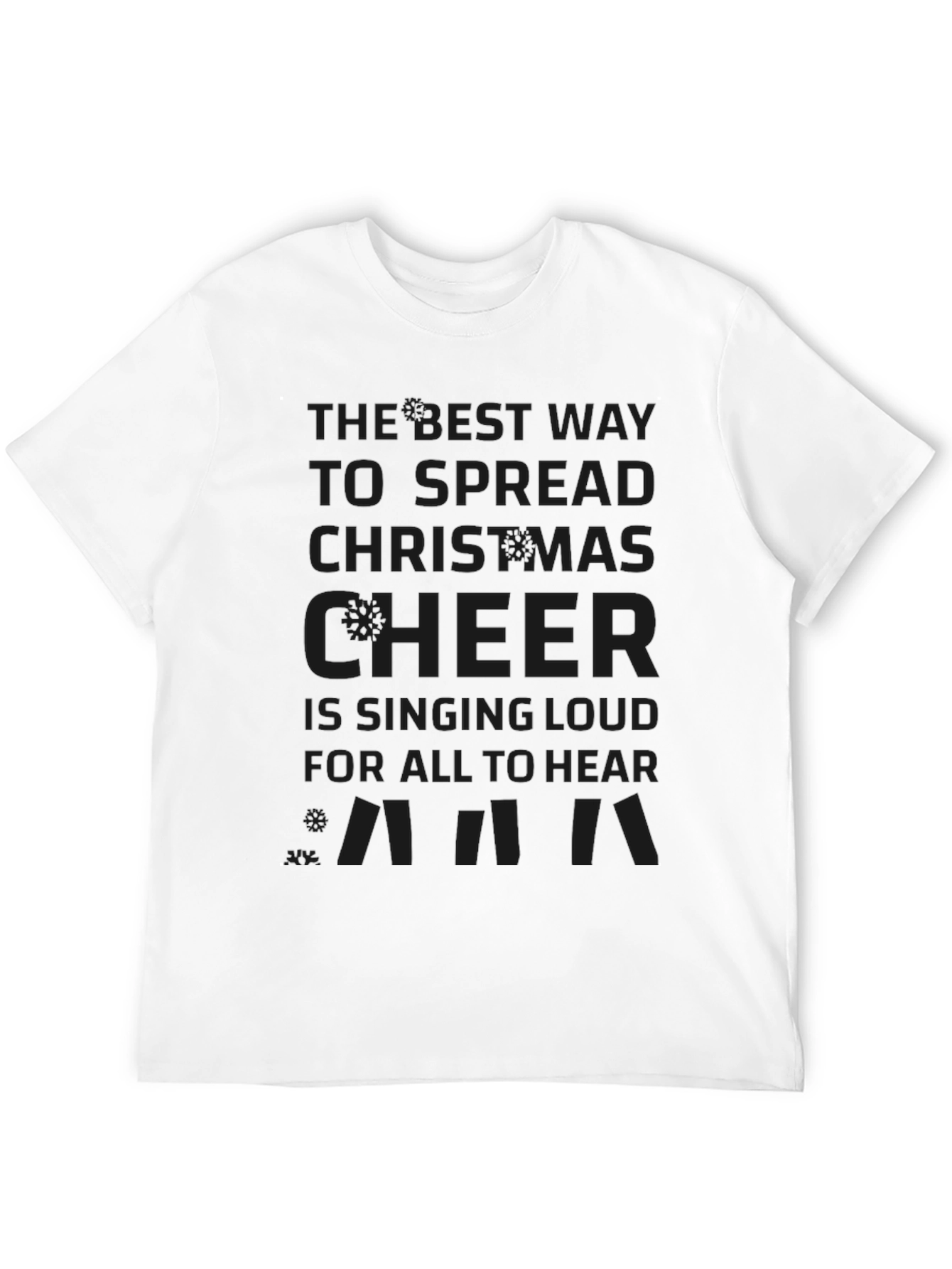Christmas Cheer T-Shirt - Singing Loud Elf Quote Tee