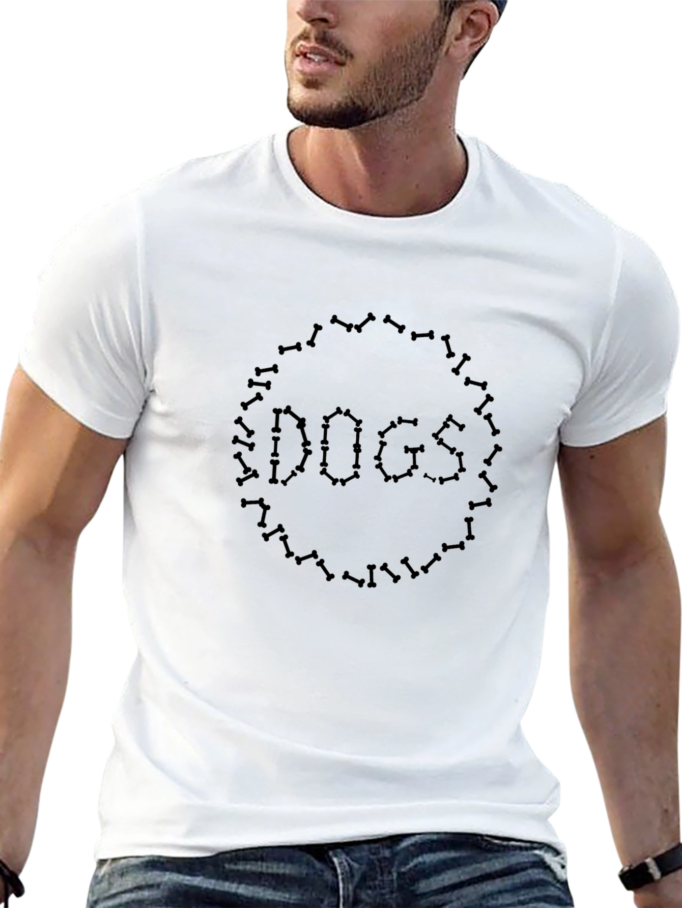 Dog Lover Black Crewneck T-Shirt