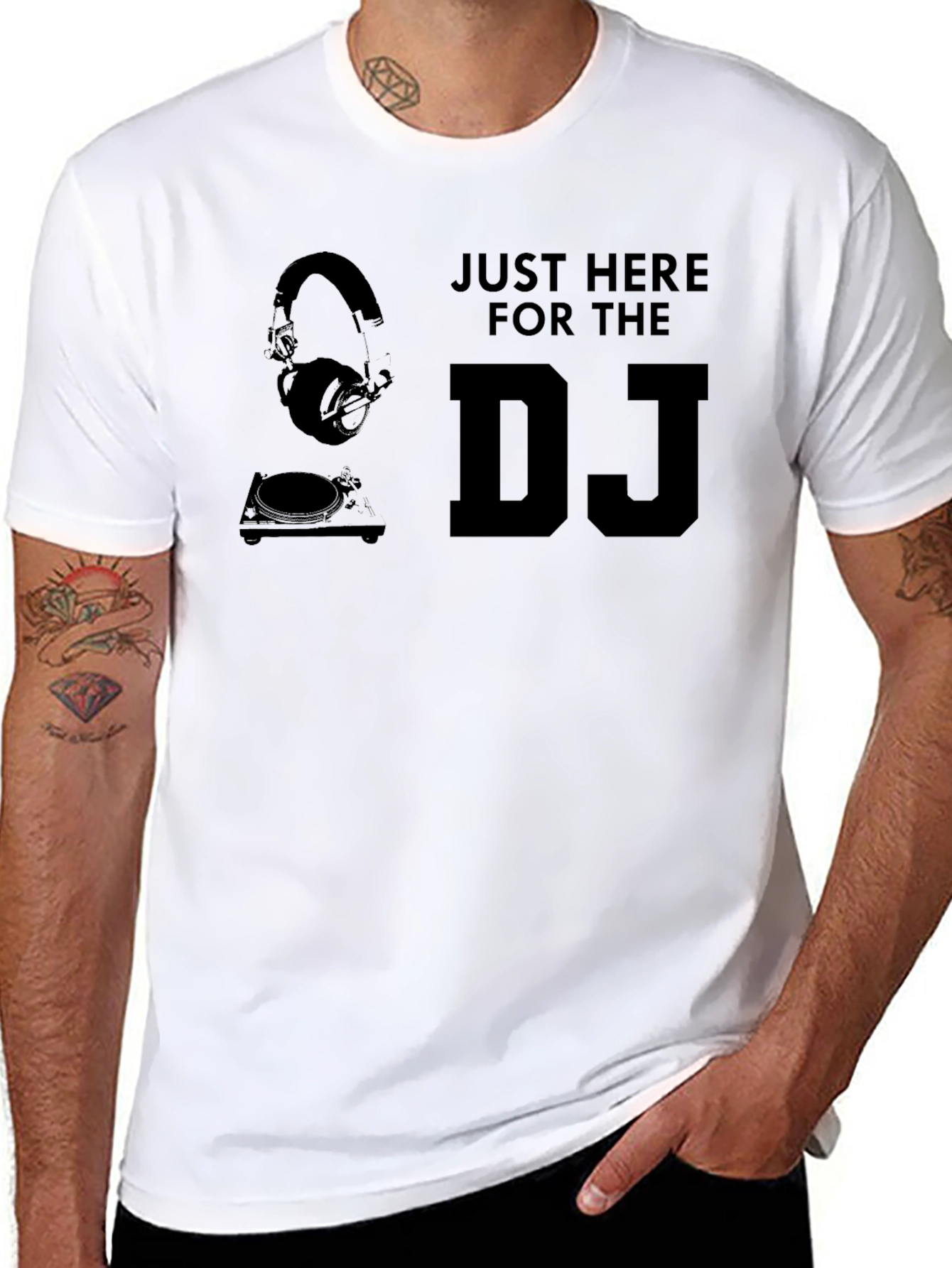 Just Here For The DJ Graphic Tee