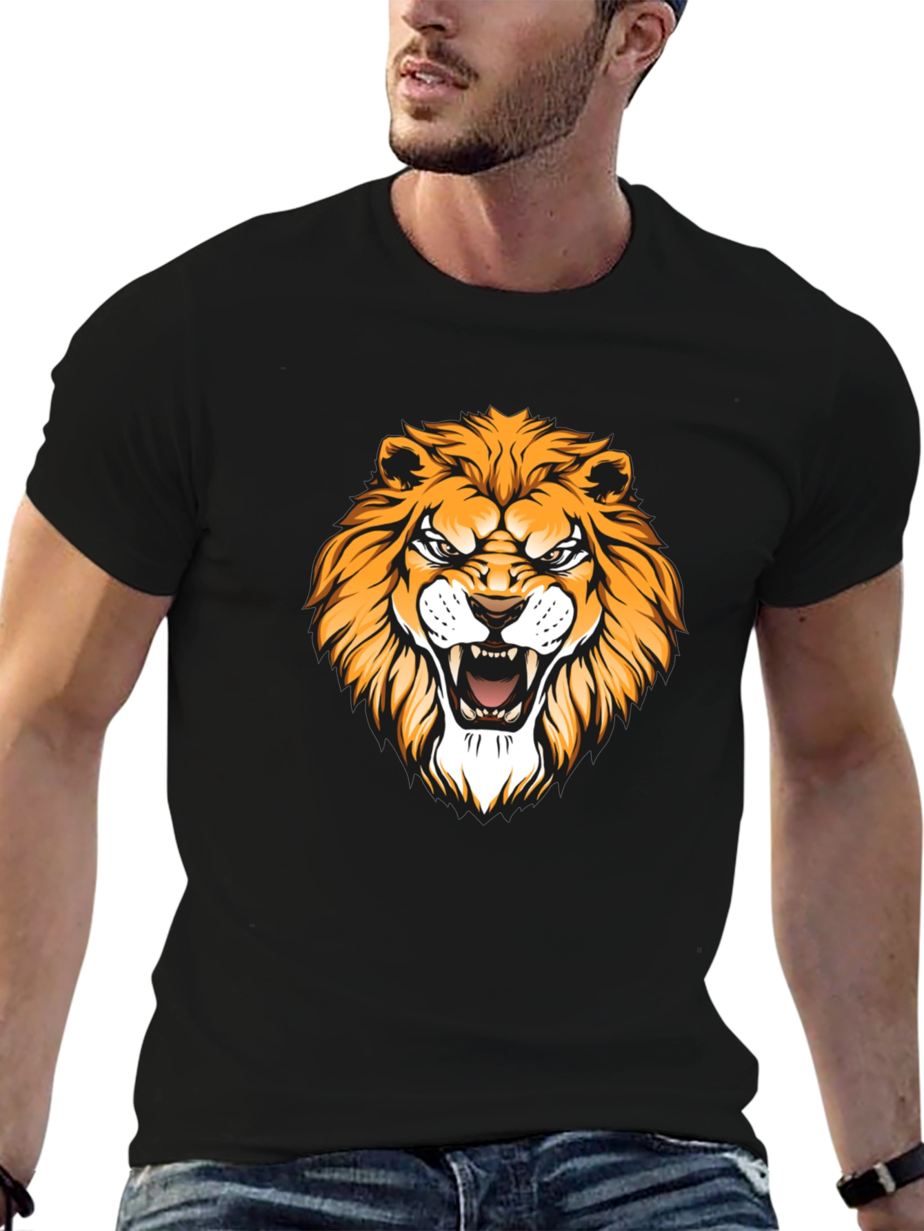Black Lion Graphic Tee - Mens Short Sleeve