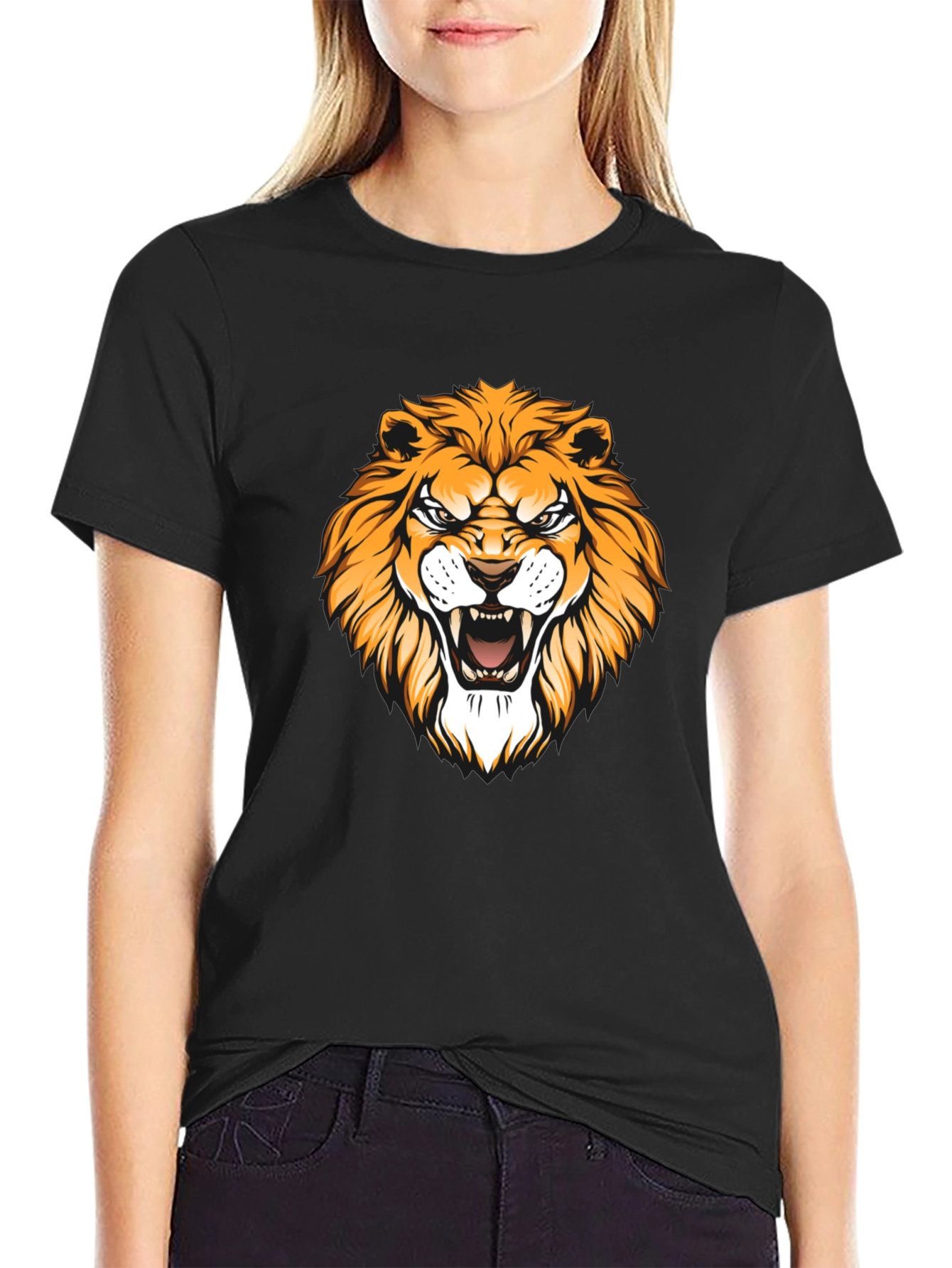 Black Lion Graphic Tee - Mens Short Sleeve