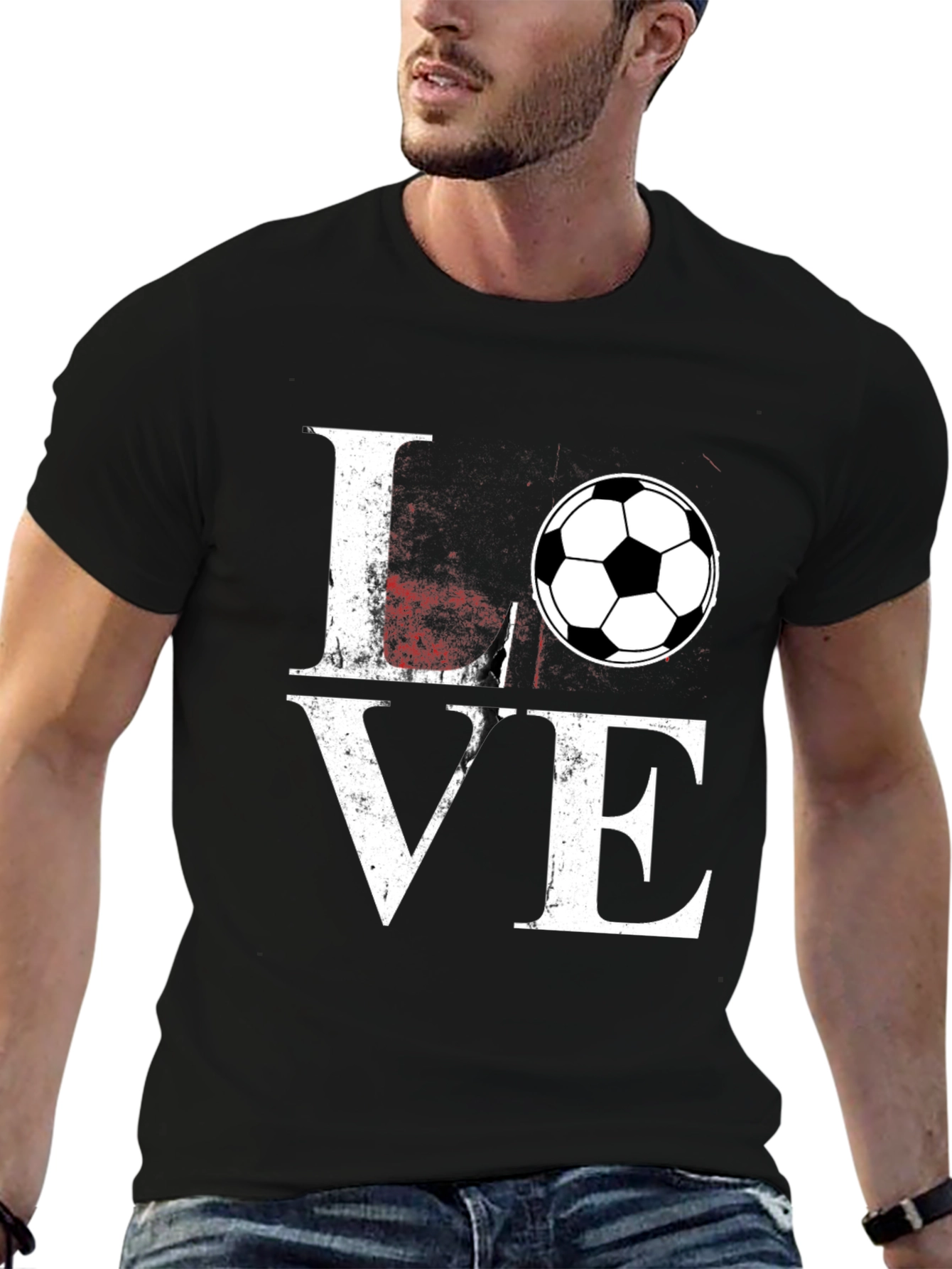 Soccer LOVE T-Shirt - Stylish Graphic Tee