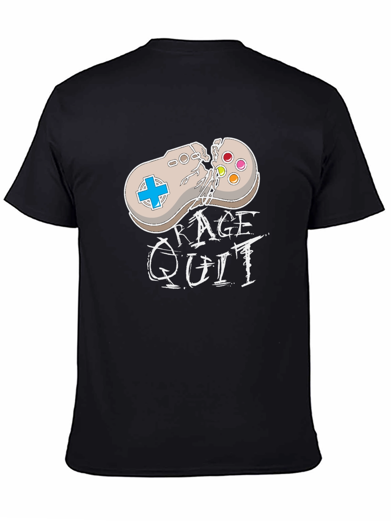 Rage Quit T-Shirt - Broken Controller Gamer Tee