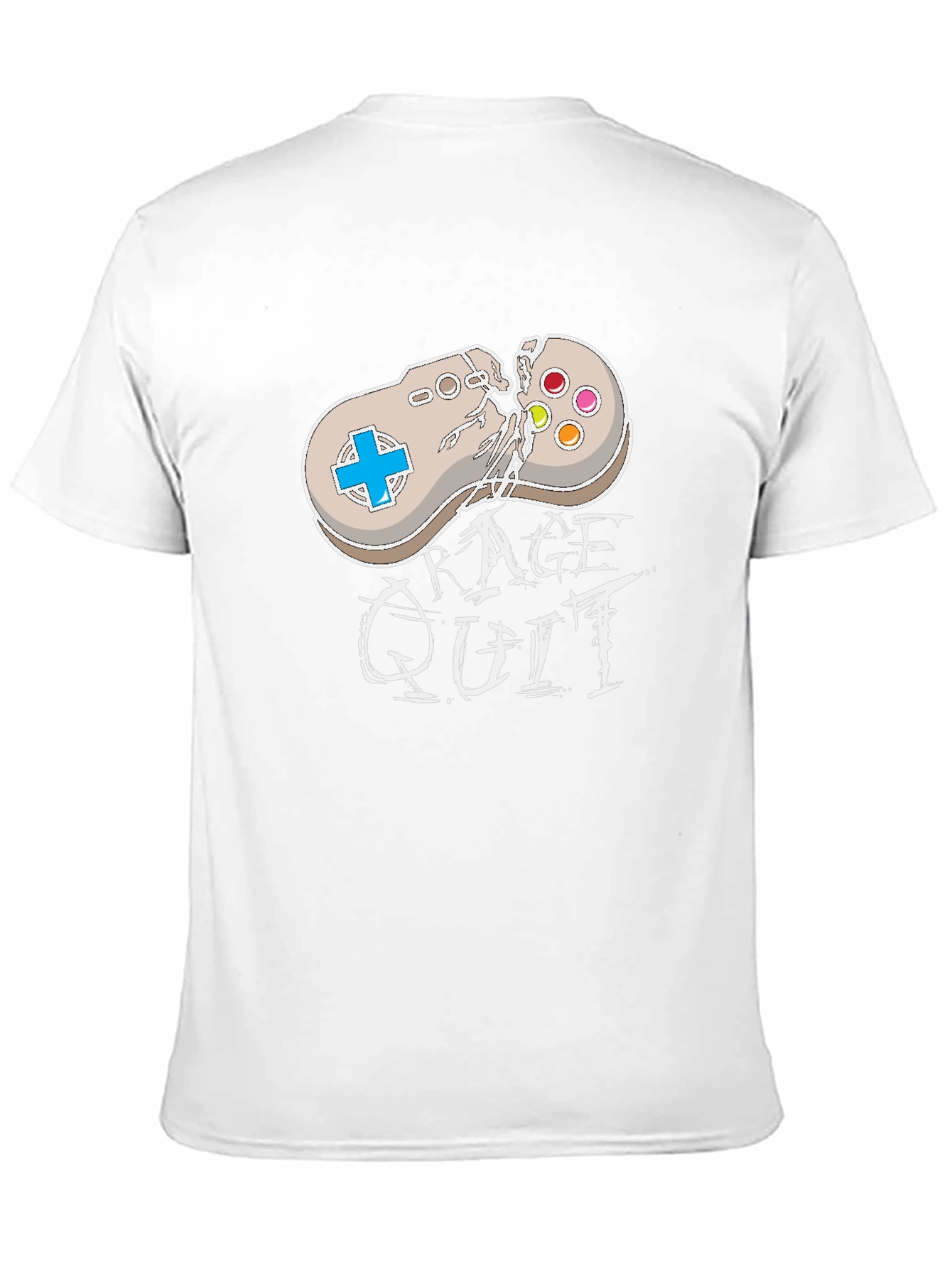 Rage Quit T-Shirt - Broken Controller Gamer Tee