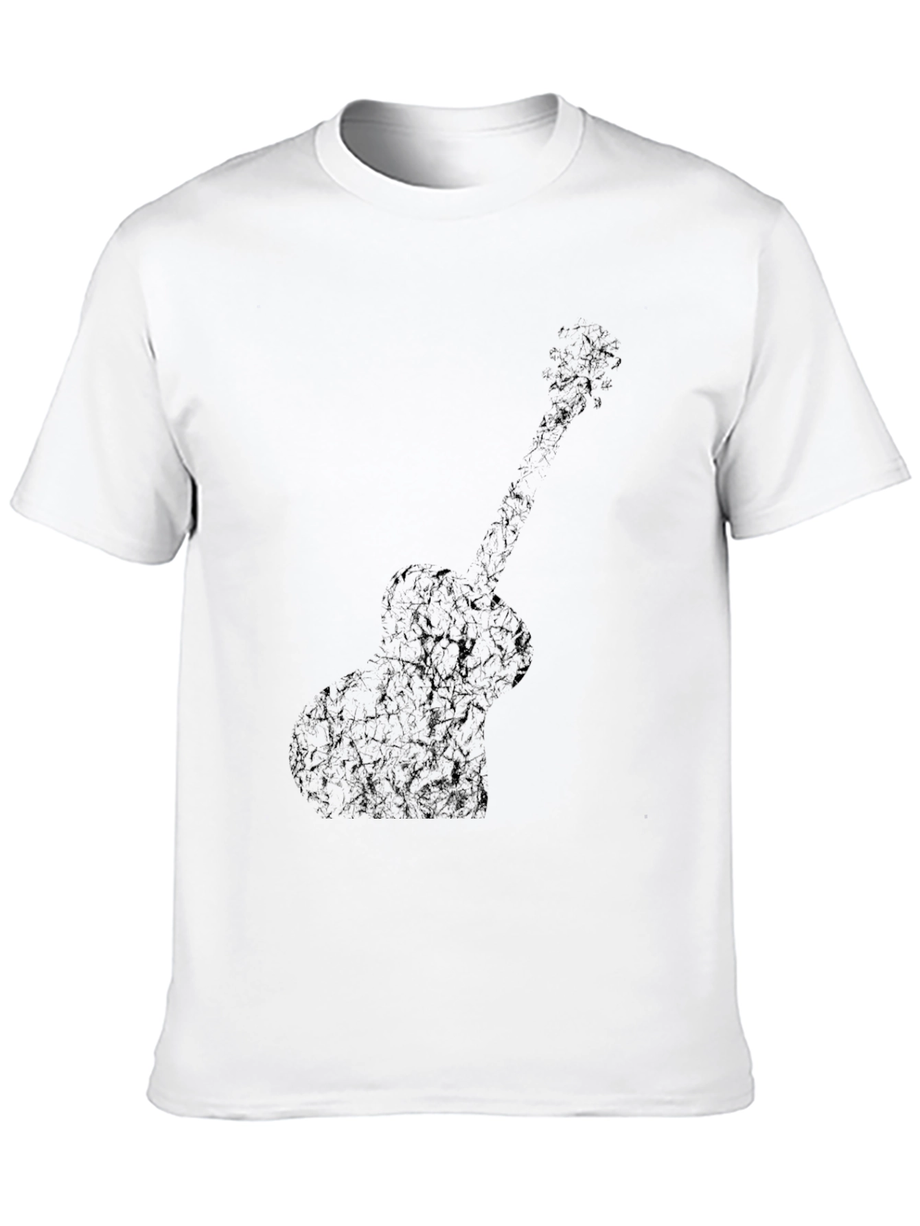 Guitar Silhouette Black T-Shirt