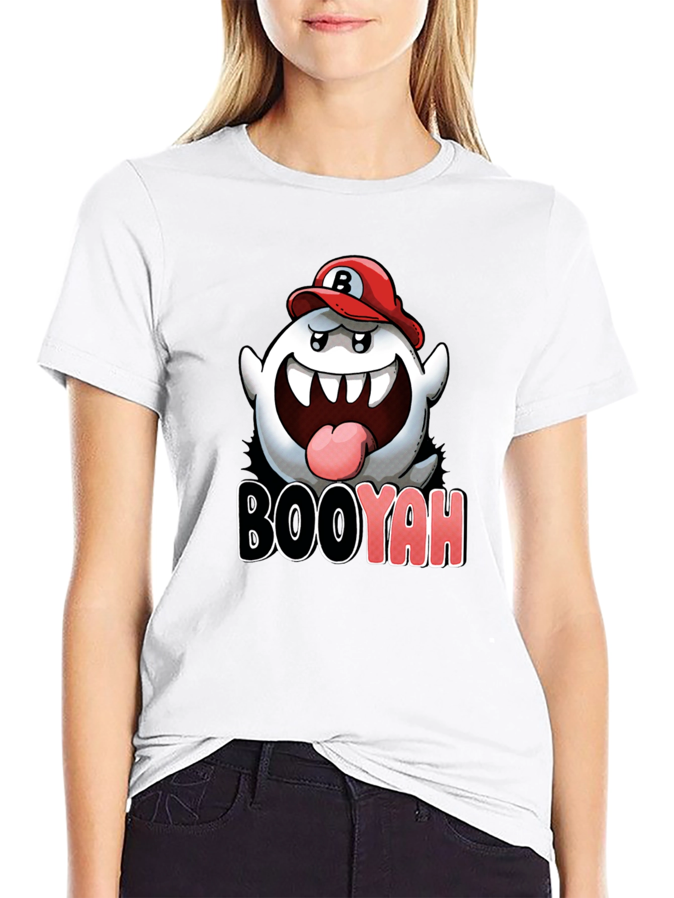Boo Mario Inspired Graphic T-Shirt