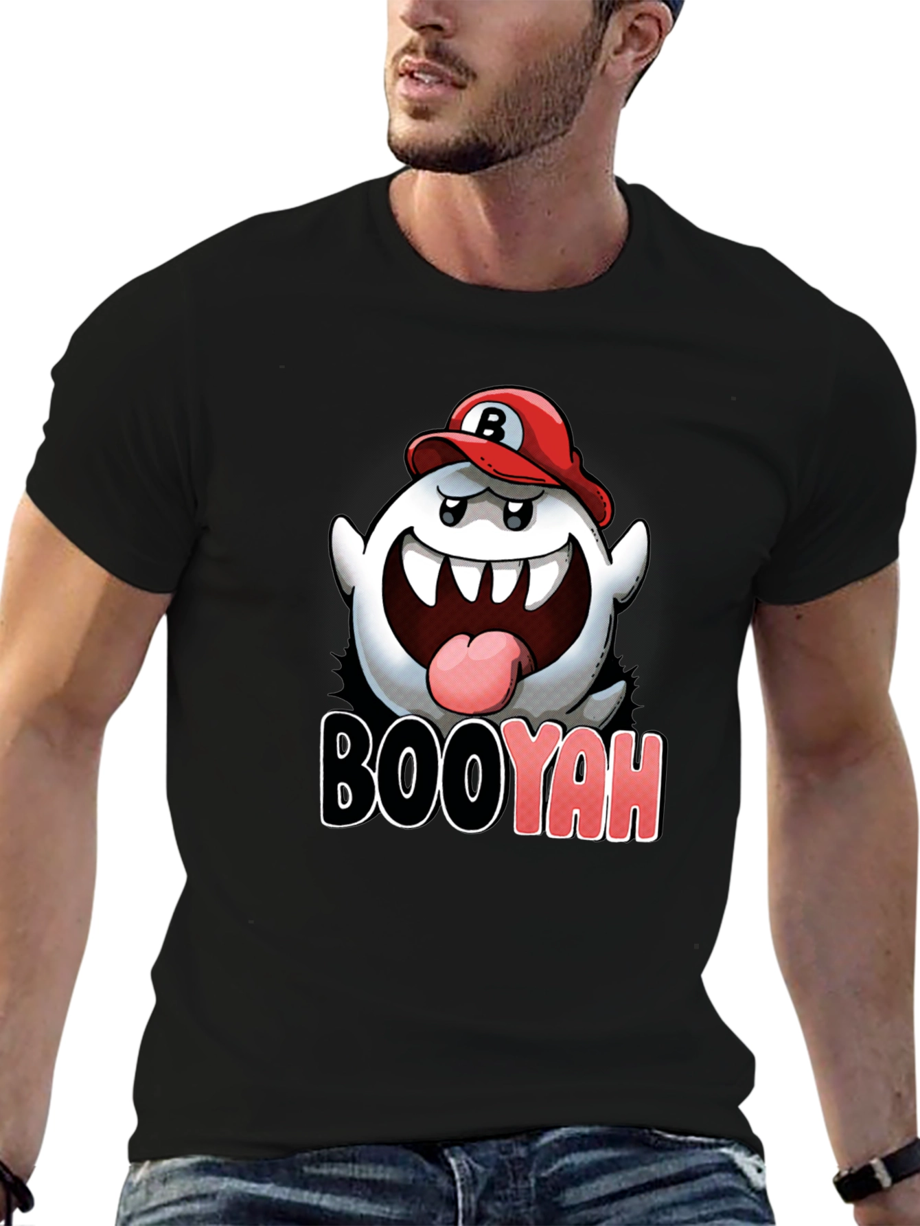 Boo Mario Inspired Graphic T-Shirt