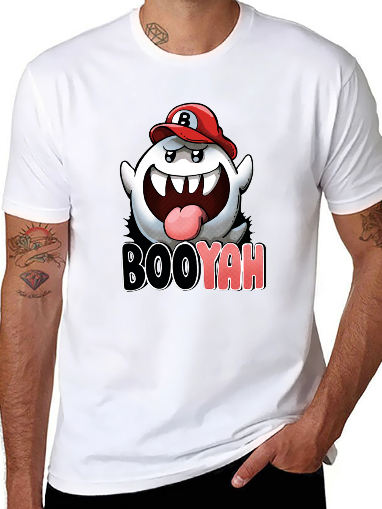 Boo Mario Inspired Graphic T-Shirt