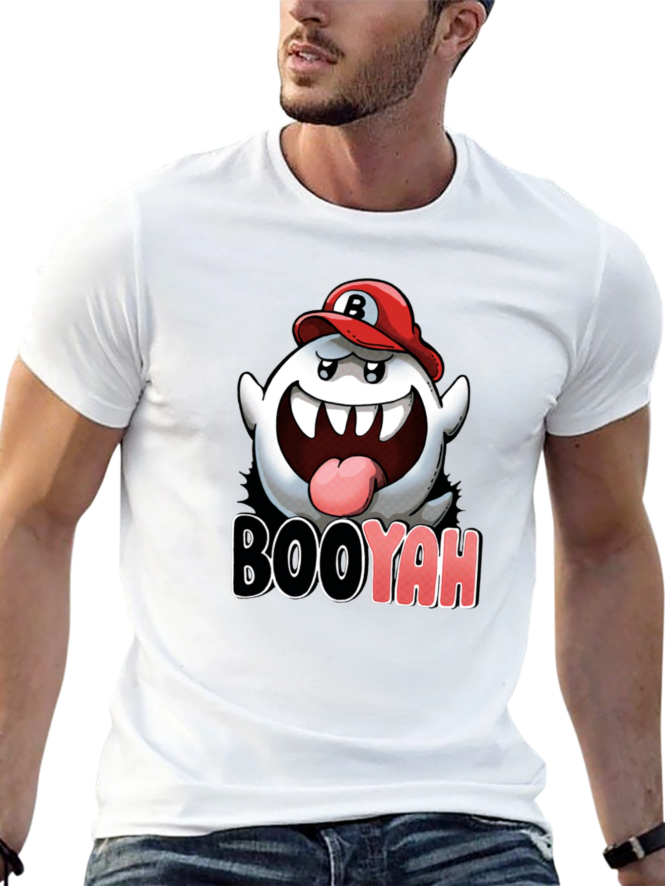 Boo Mario Inspired Graphic T-Shirt