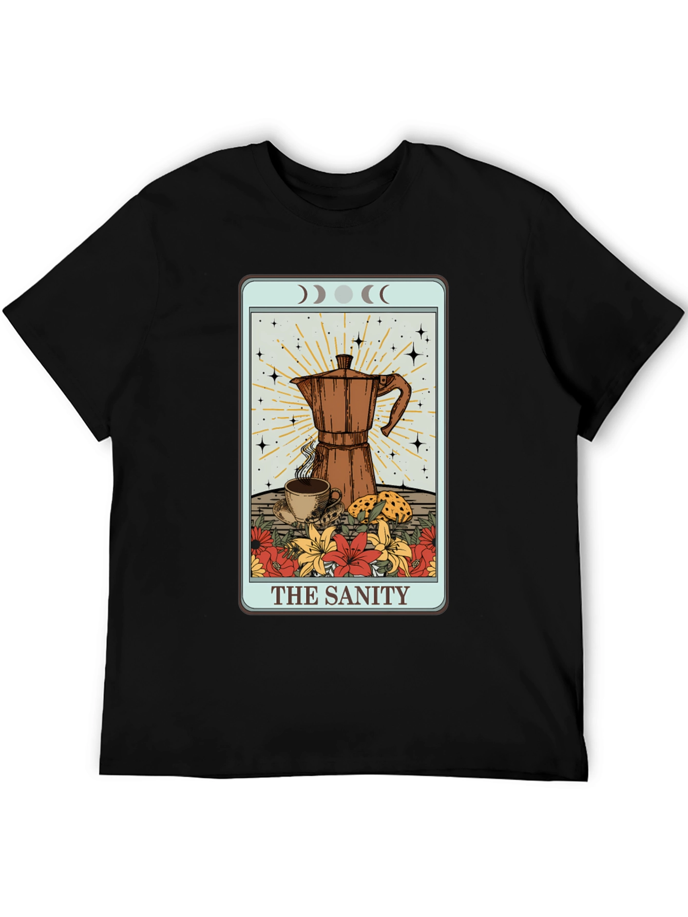 The Sanity Tarot Coffee Graphic T-Shirt