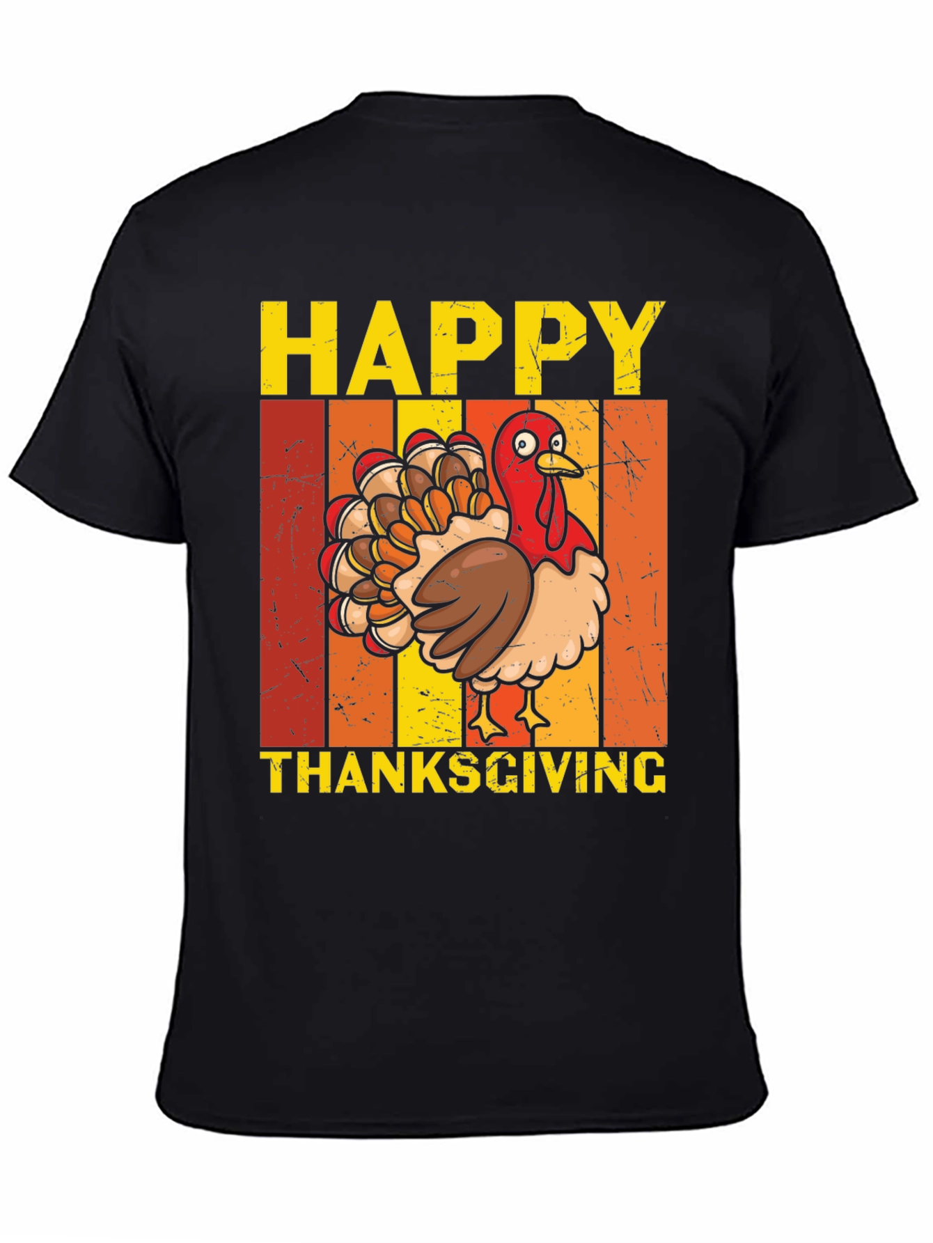 Happy Thanksgiving Turkey Graphic T-Shirt
