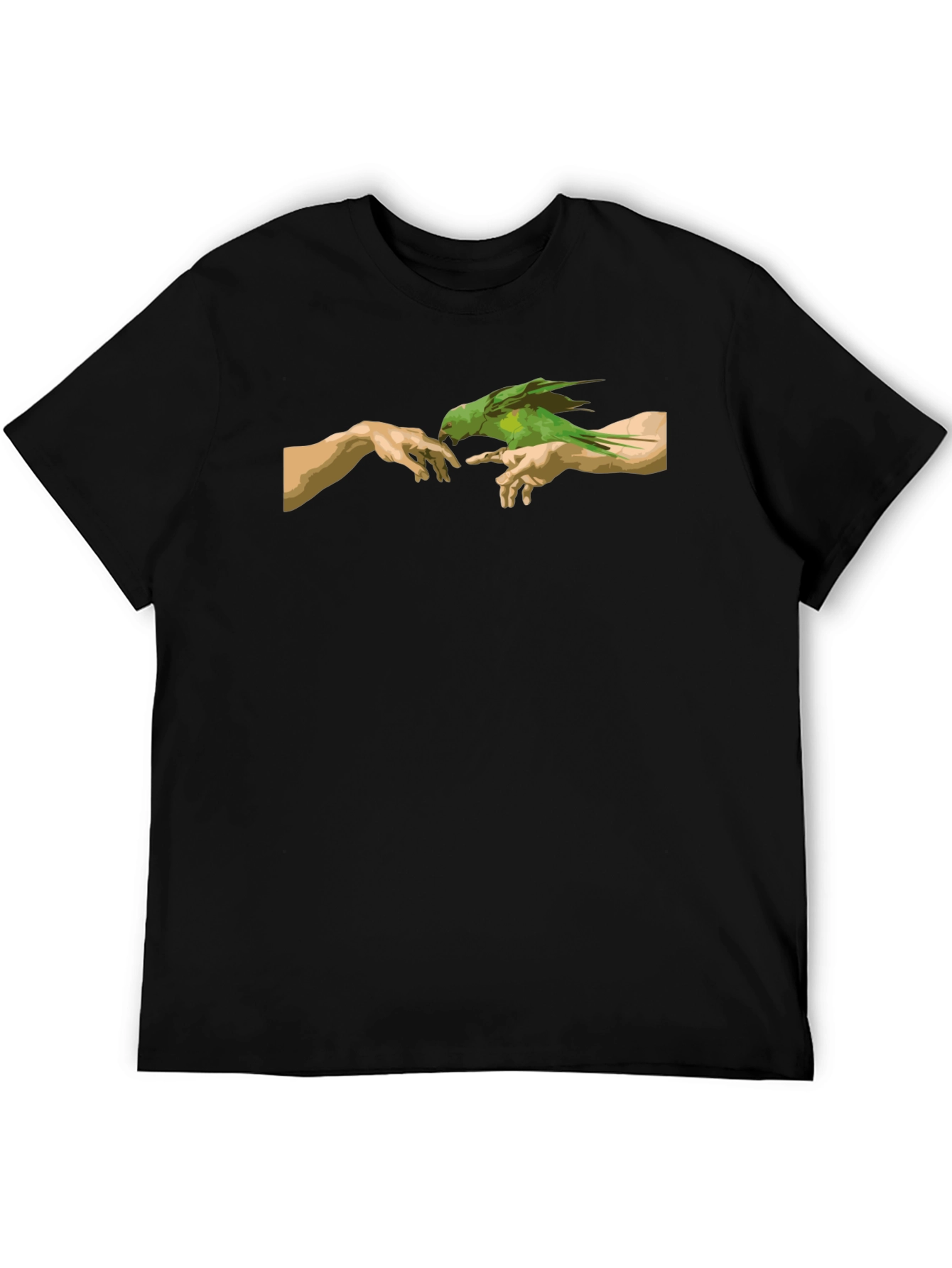Parrot Creation T-Shirt - Artistic Graphic Tee