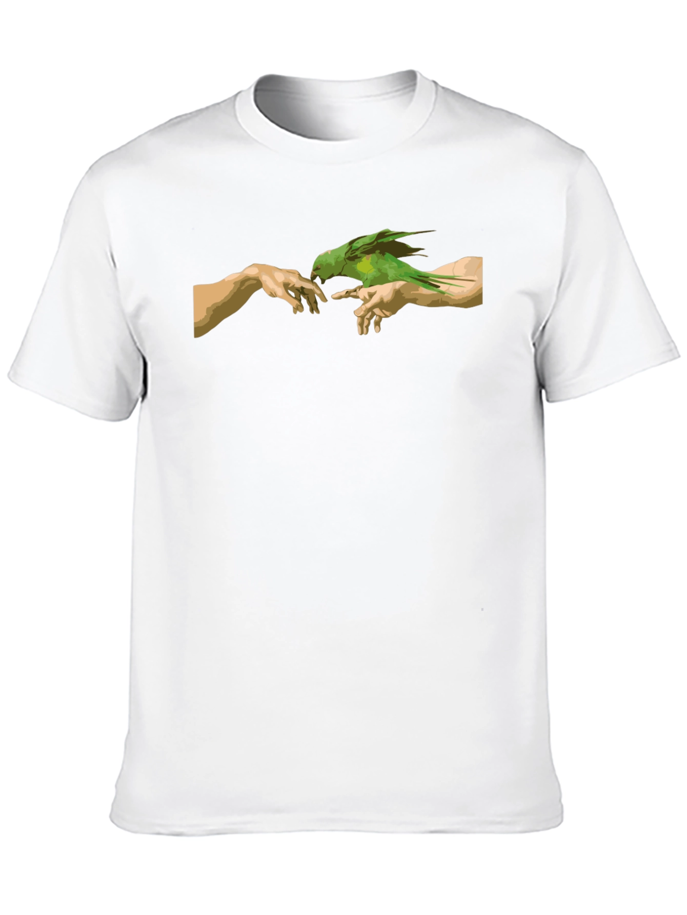 Parrot Creation T-Shirt - Artistic Graphic Tee