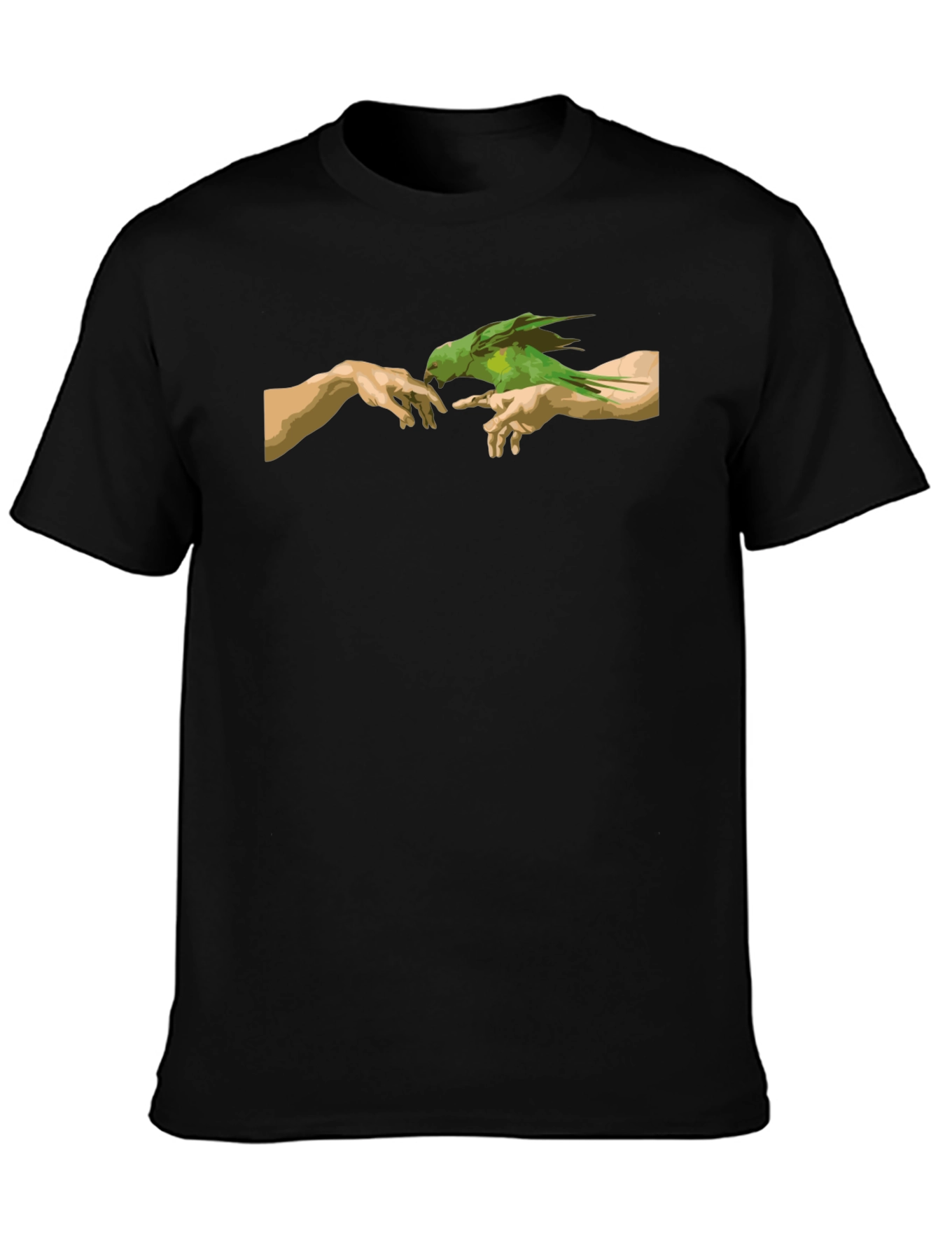 Parrot Creation T-Shirt - Artistic Graphic Tee