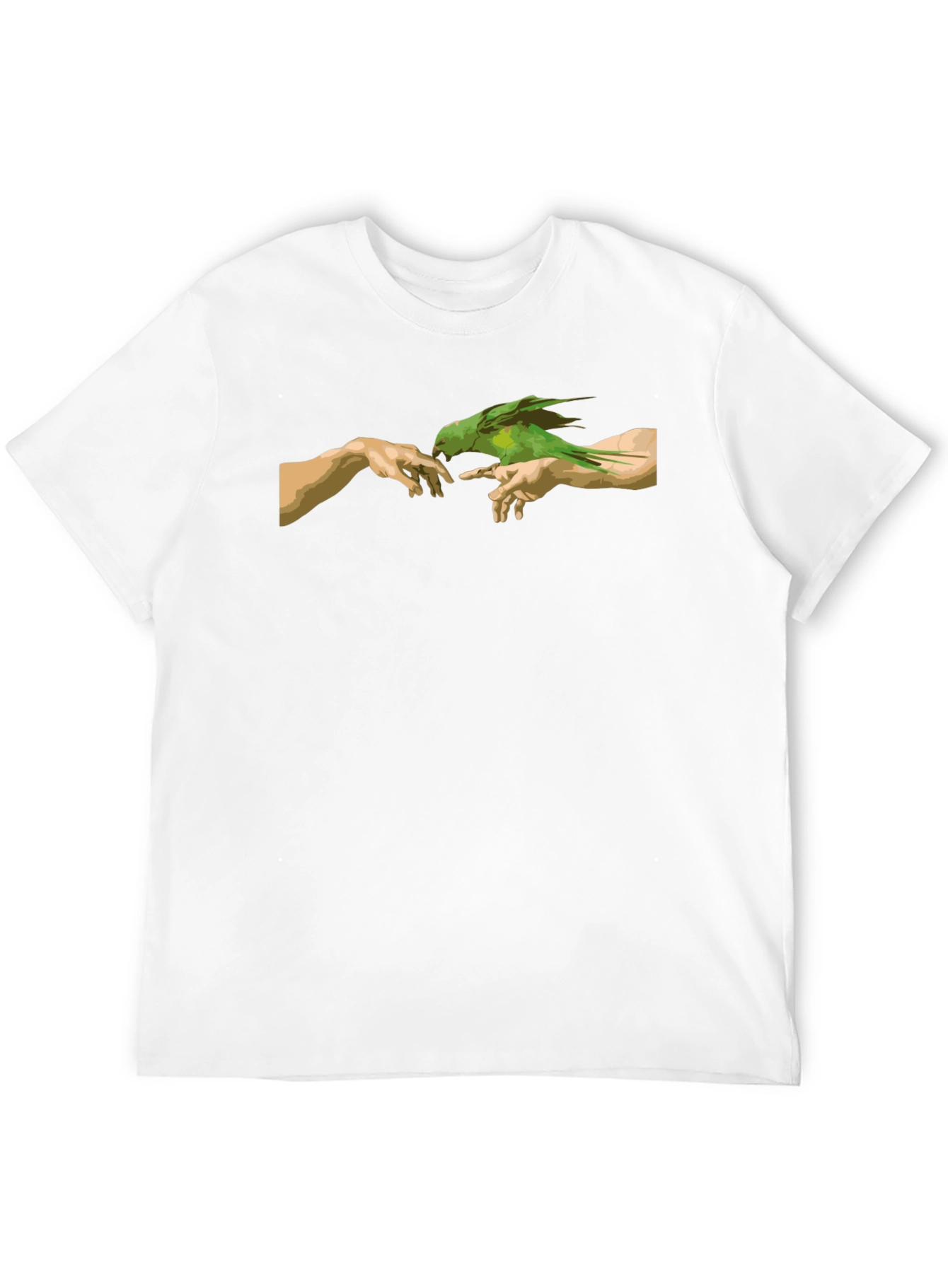Parrot Creation T-Shirt - Artistic Graphic Tee