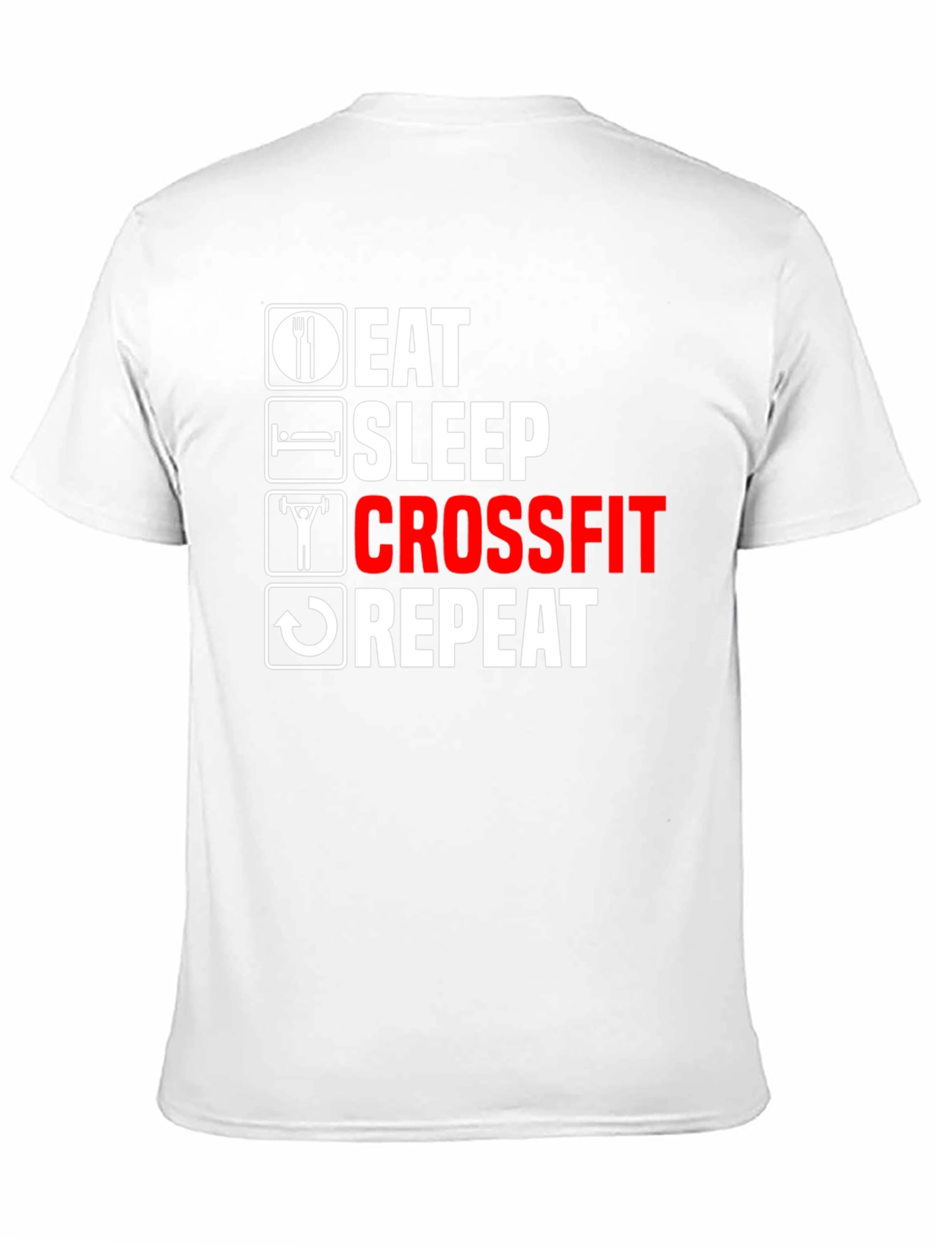 Eat Sleep Crossfit Repeat Black T-Shirt