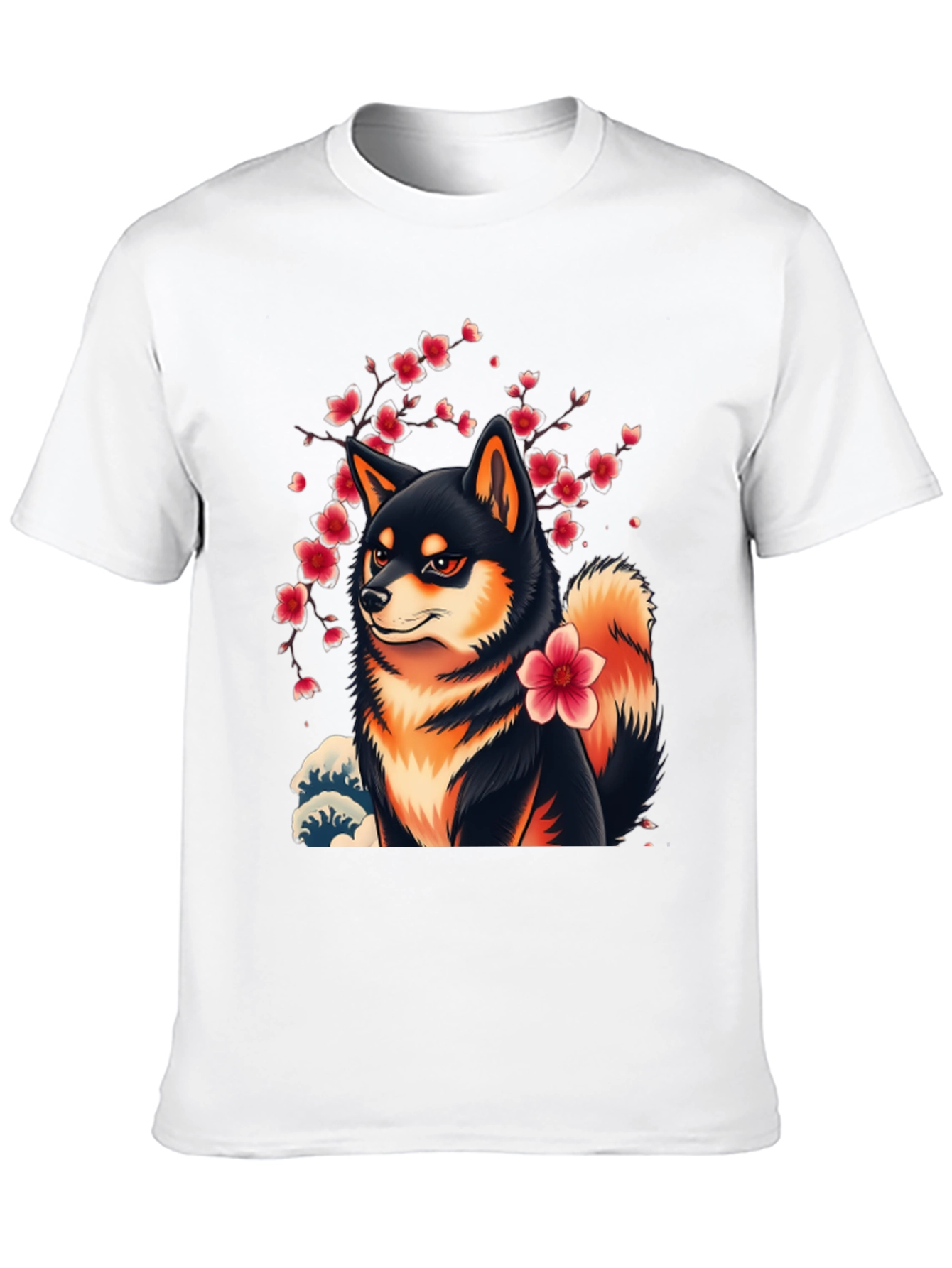 Shiba Inu Cherry Blossom T-Shirt